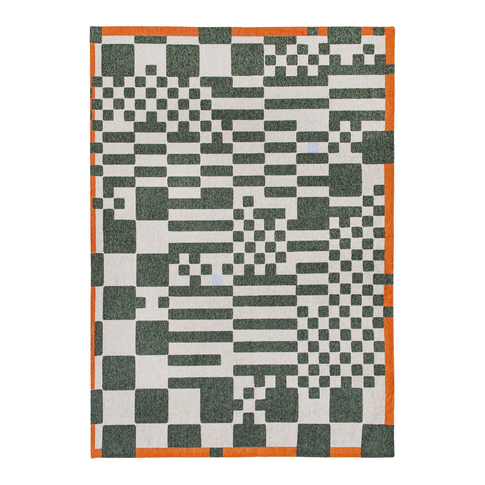 Louis de Poortere Craft Chess Vloerkleed 170 x 240 cm - Deep Green