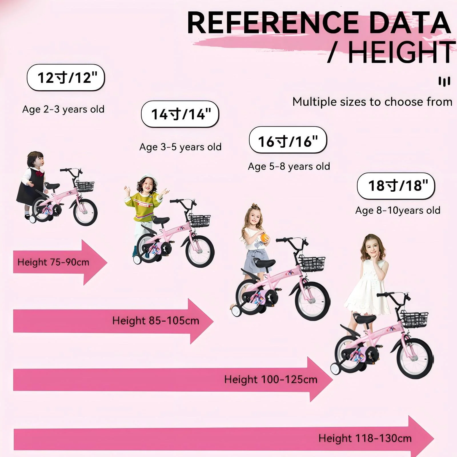 iRerts Kids Bike with Training Wheels, 16 Inch Kids Bicycle for Boys Girls Ages 4-8 Years Old, Girls Bicycles for Kids with Adjustable Seat, Fender and Varrier, Pink - Image 13