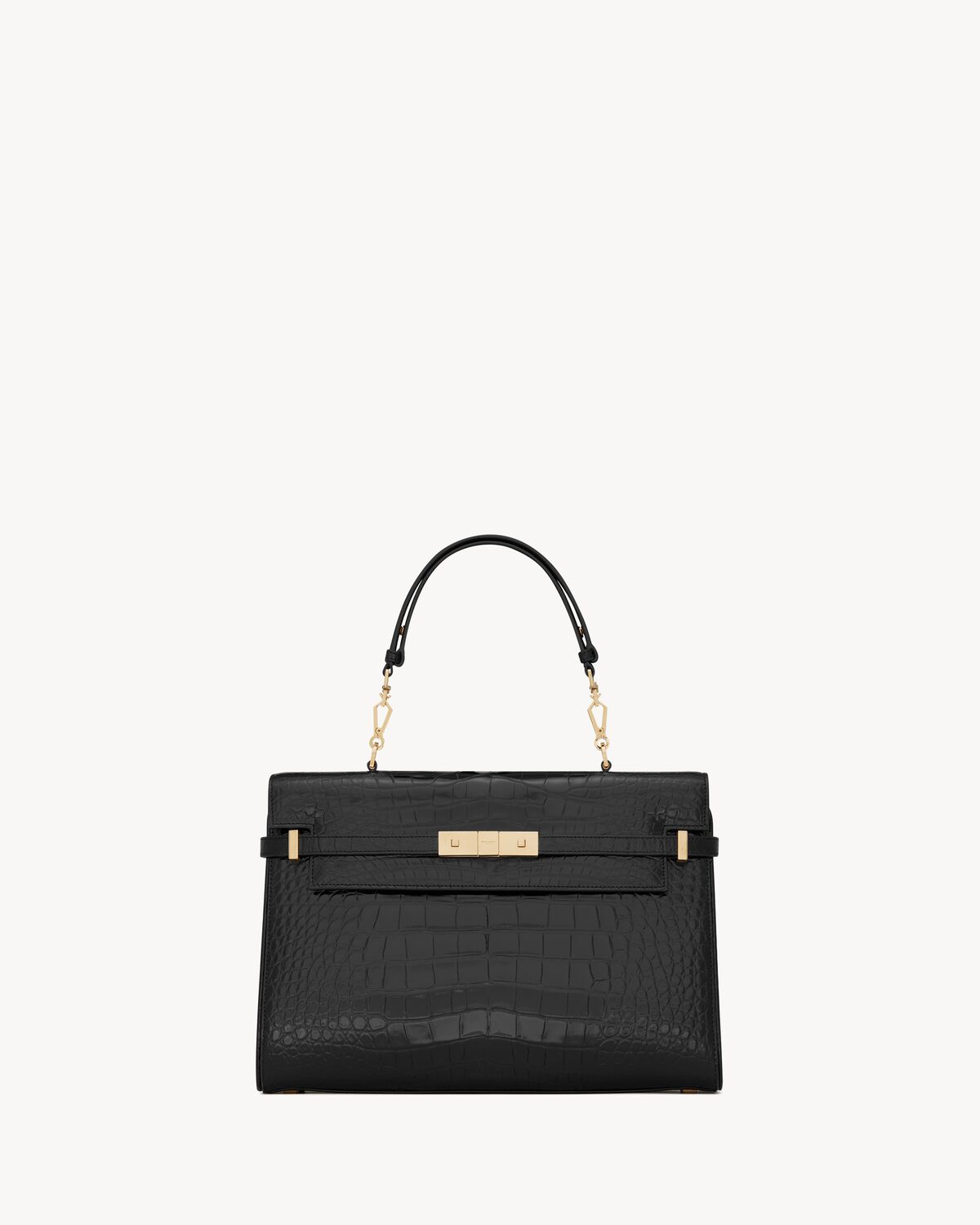 Replicate YSL Manhattan Top-Handle in Shiny Alligator(1:1 replica)1:1High-quality replica