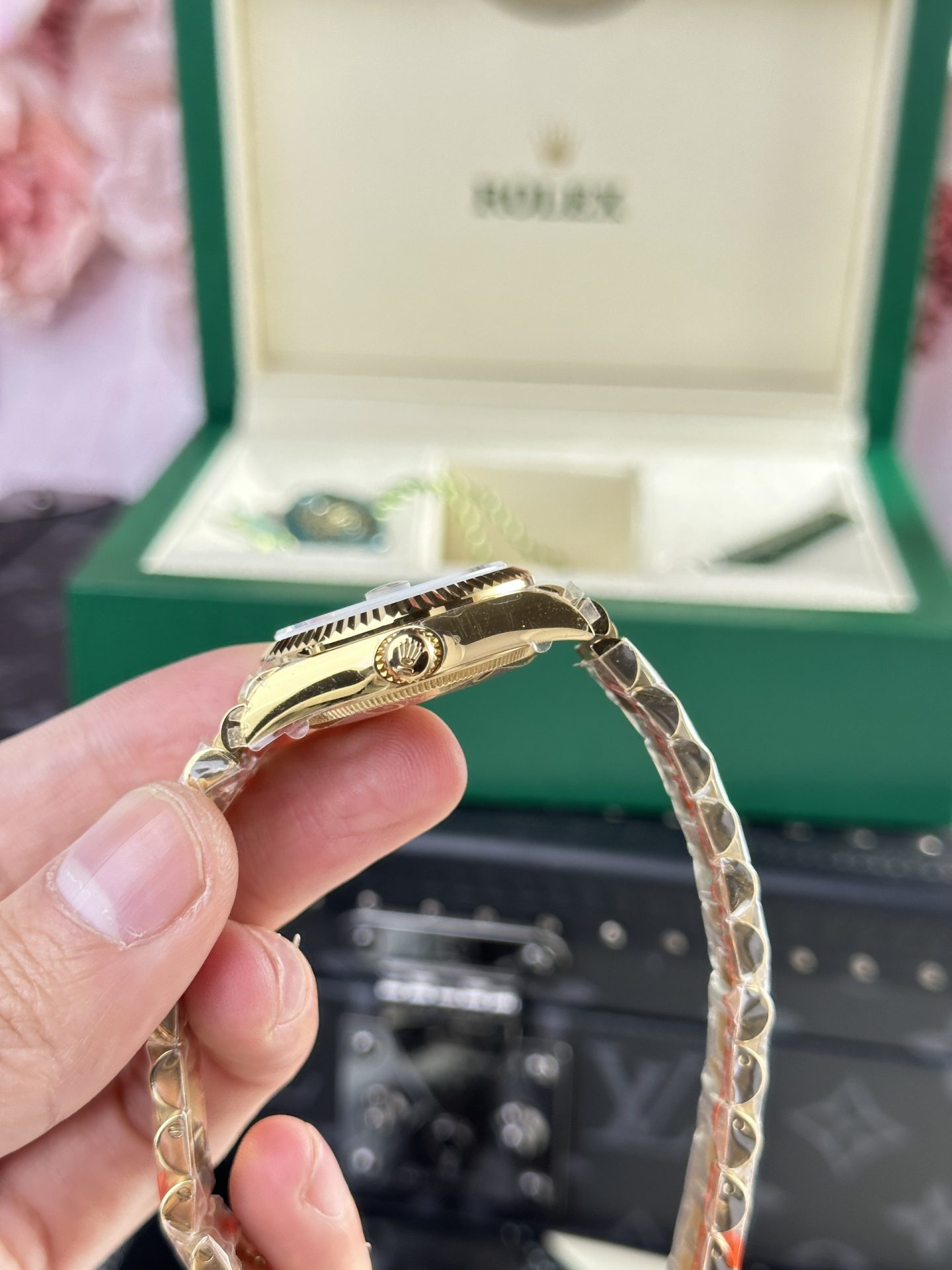 Rolex Replica Watch DateJust 278288 Olive Flower Pattern Dial 31mm - Top club
