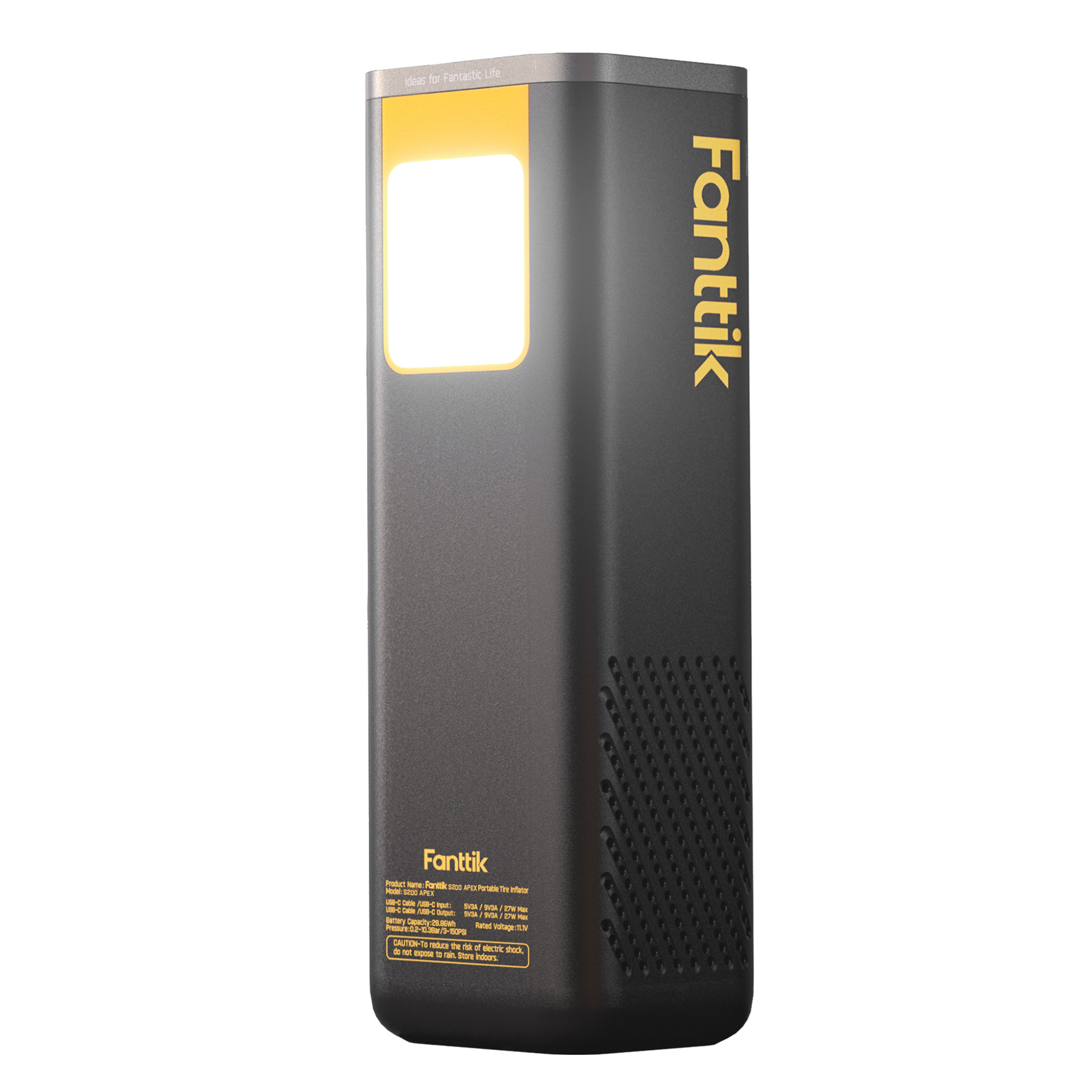 Fanttik S200 APEX Powerful Portable Air Pump and Tire Inflator with Power Bank - Image 2