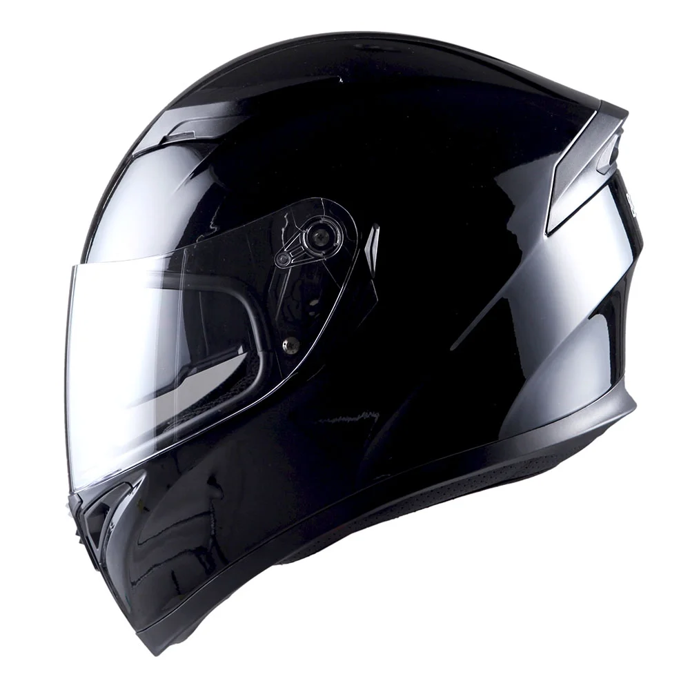 1Storm Motorcycle Modular Full Face Flip up Dual Visor Helmet + Spoiler + Motorcycle Bluetooth Headset: HJK316 Mechanic Red - Image 18
