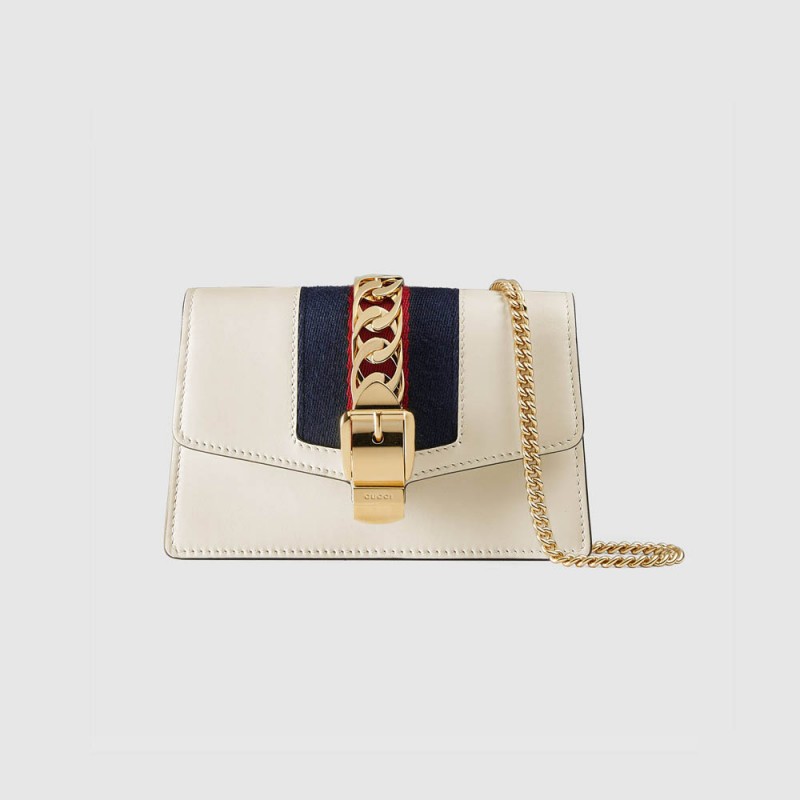Replica Gucci Sylvie Leather Super Mini Bag 494646