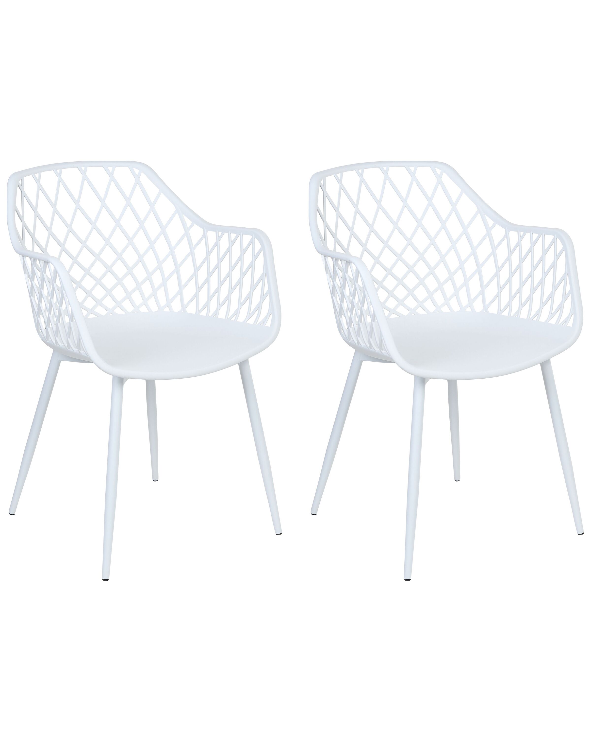 Set of 2 Dining Chairs NASHUA II White
