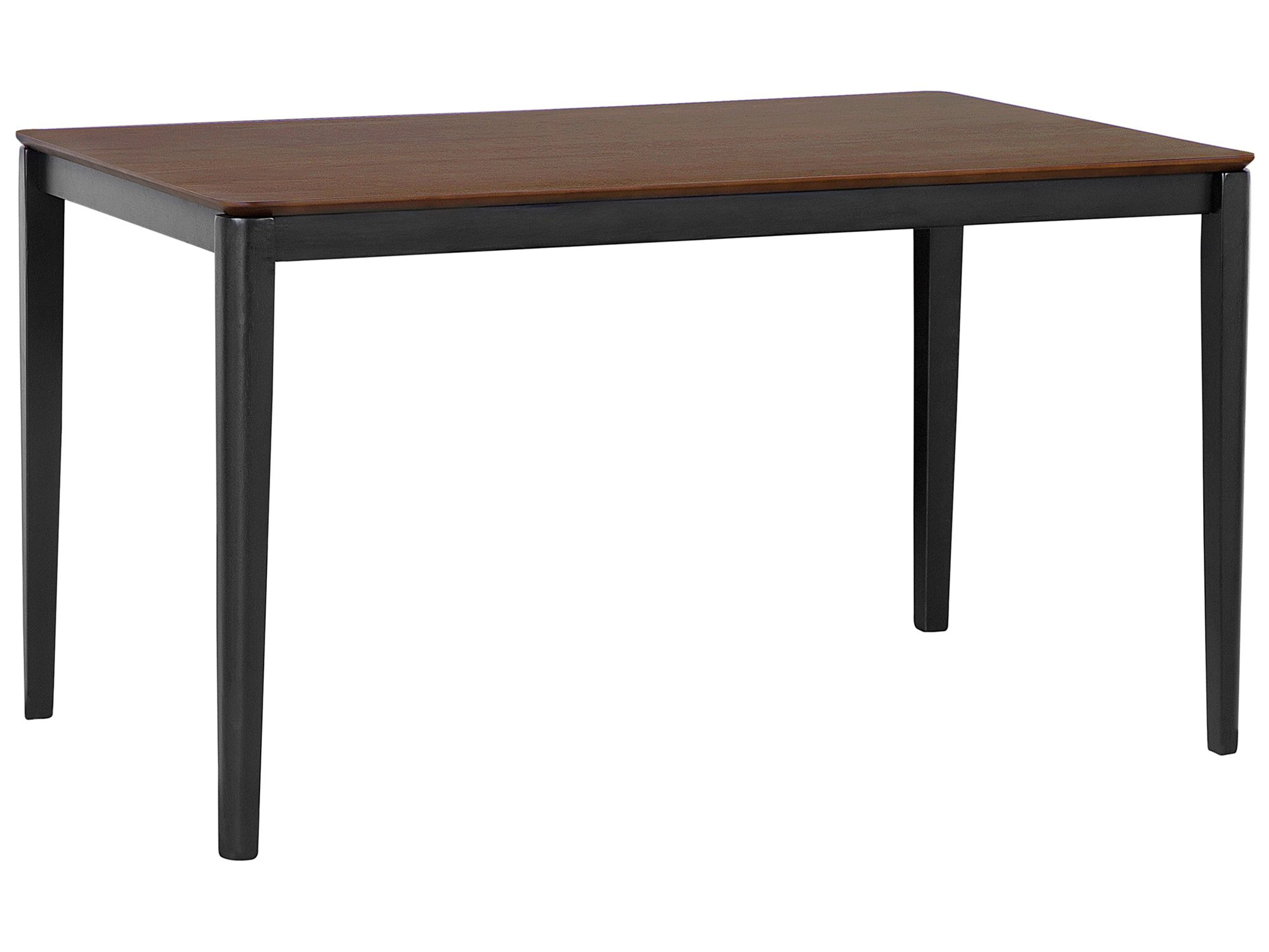 Dining Table CEDAR Dark Walnut 135 cm 80 cm