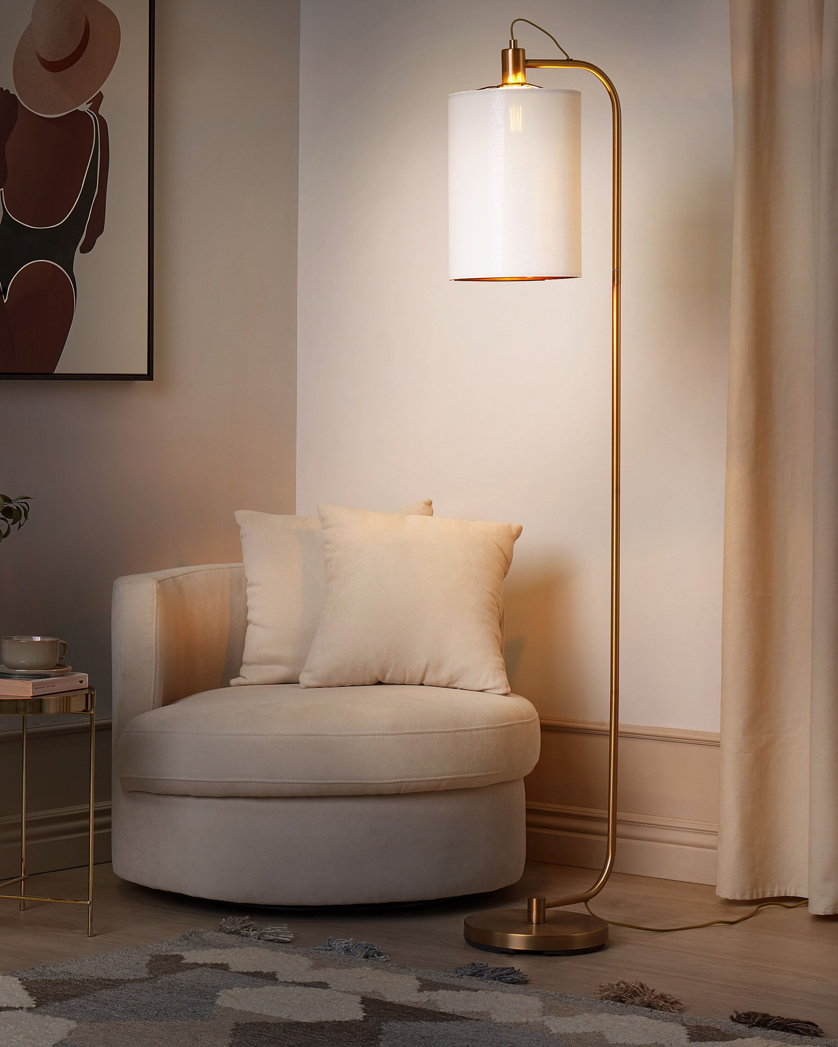 Floor Lamp LIBERIA Metal Copper