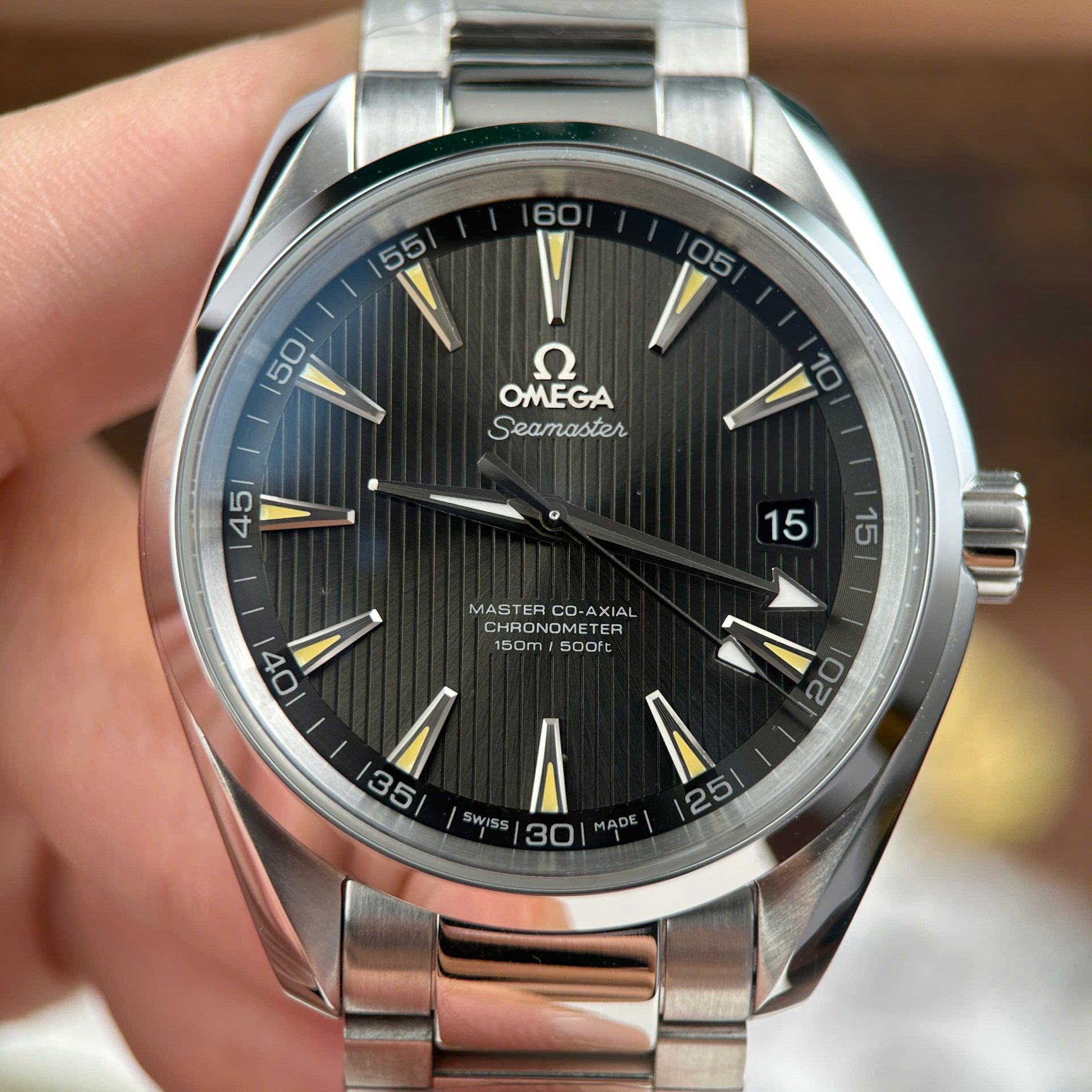 Omega Seamaster Aqua Terra 150M Best Replica Watches Green Dial Metal Wire VS Factory 41mm - Top club