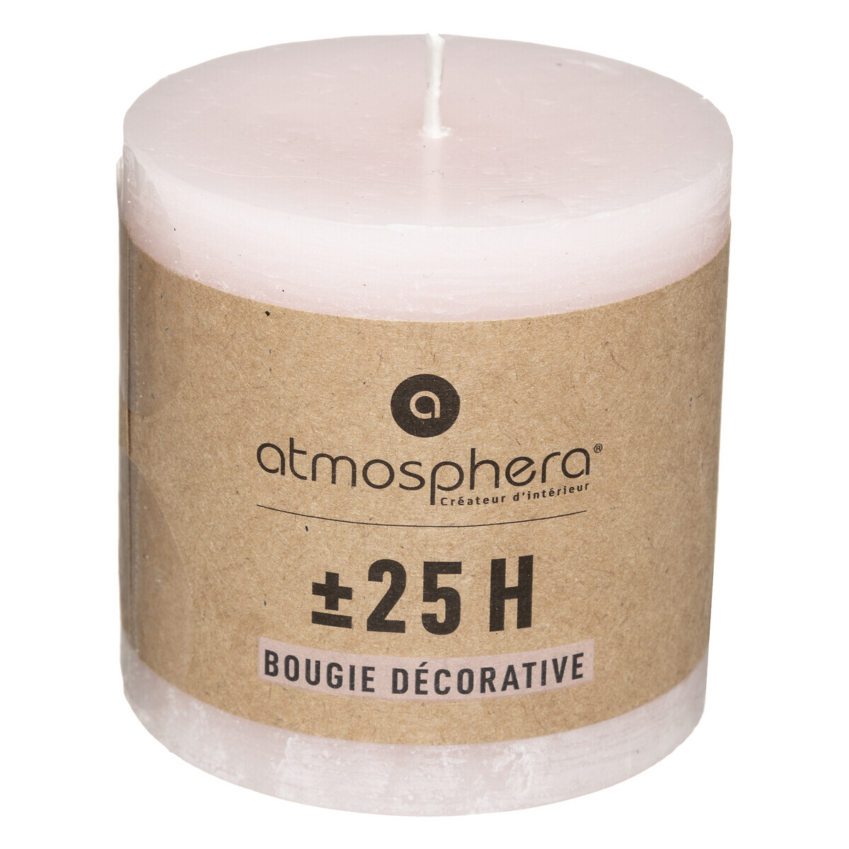 Rustic candle Light pink, 220g