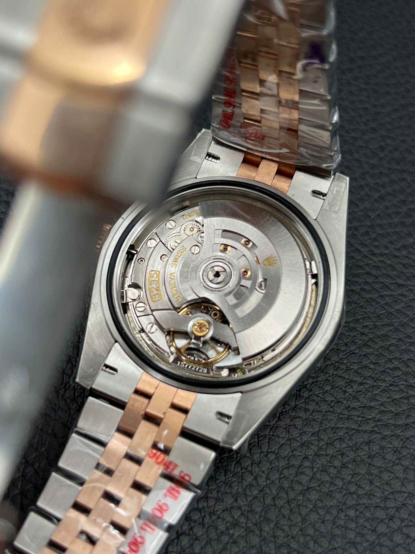 Rolex DateJust Dial Chocolate Replica Watch Custom Gold Wrapped GM Factory 41mm - Elite Watch Atelier