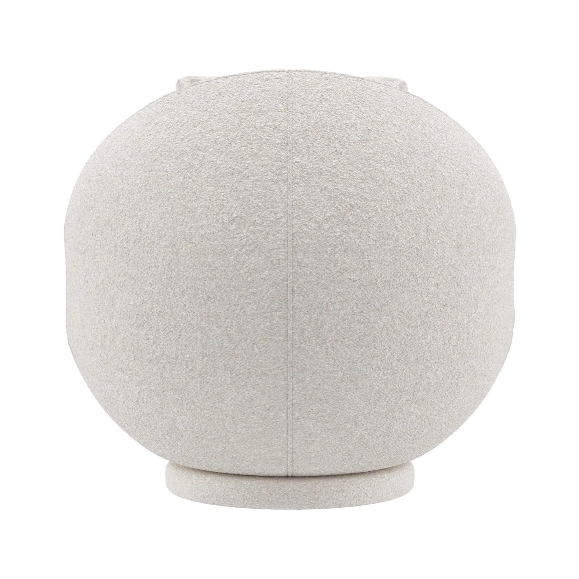 Hillsdale Boulder Upholstered Swivel Storage Chair, Ash White - Image 10
