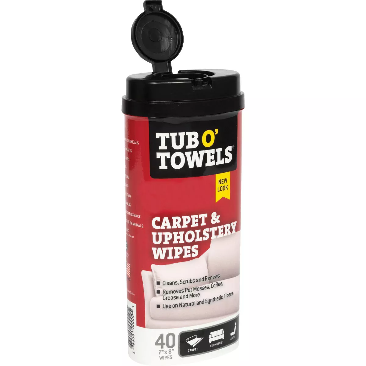 Tub O' Towels Automotive Carpet & Upholstery Wipes (40-Count)