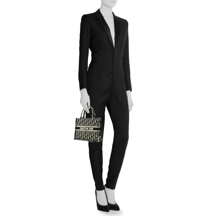 Dior Book Tote small model shopping bag in blue monogram canvas Oblique1:1High-quality replica