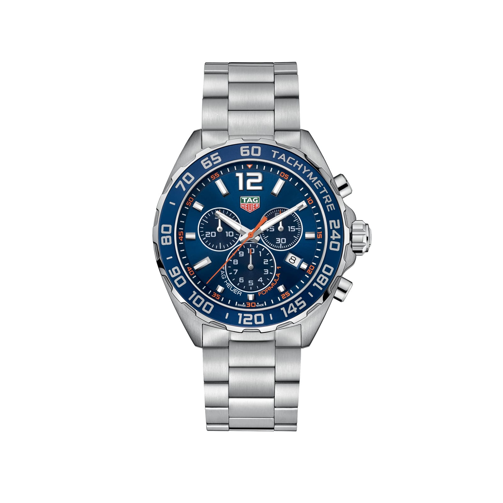 TAG Heuer Replica Watch Formula 1 Chronograph Quartz 43 mm Steel(1:1 replica) - Top club