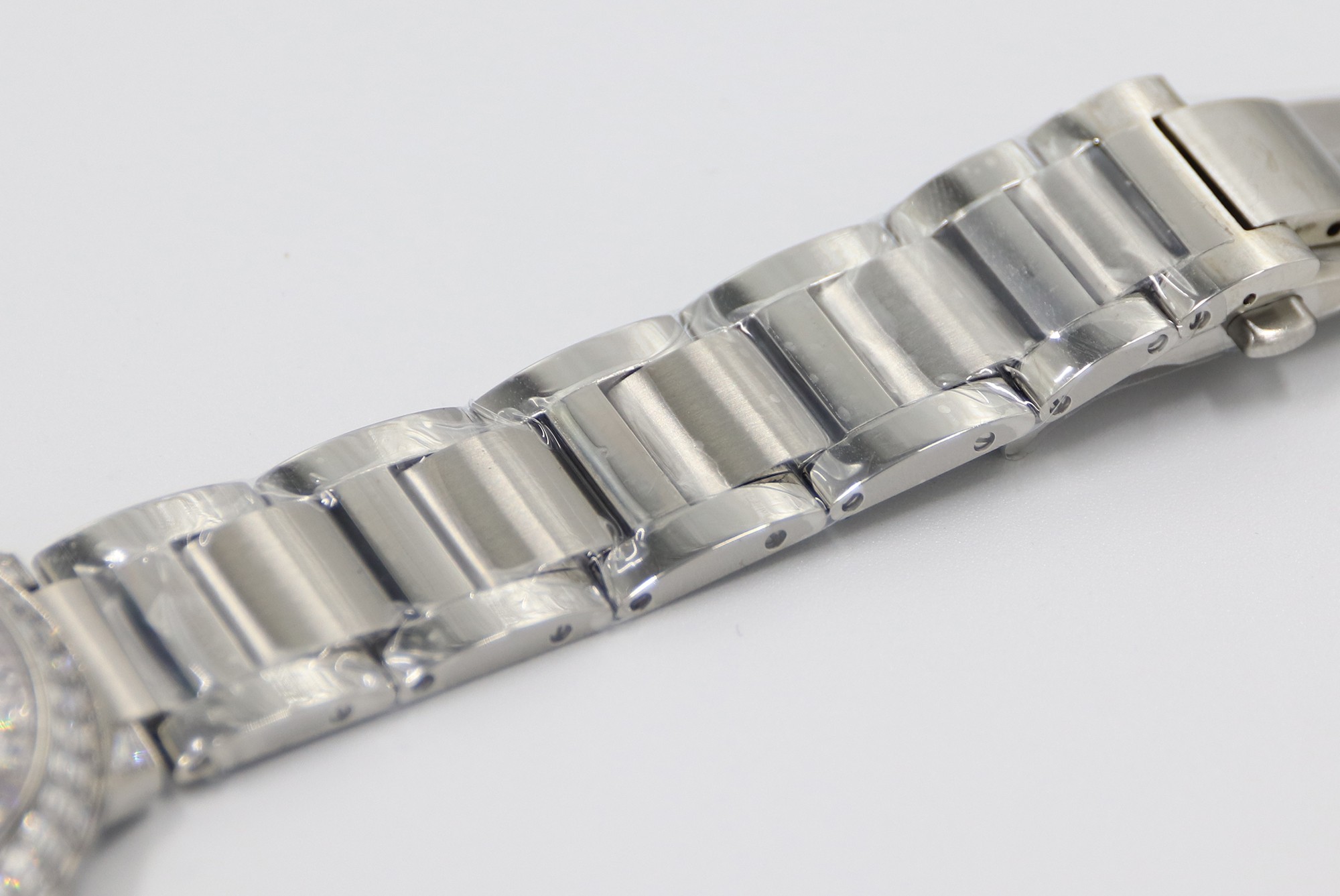 Cartier Blue Balloon Square Diamonds Full Sky Watch-White-Steel Strap-42mm(1:1 replica) - Top club