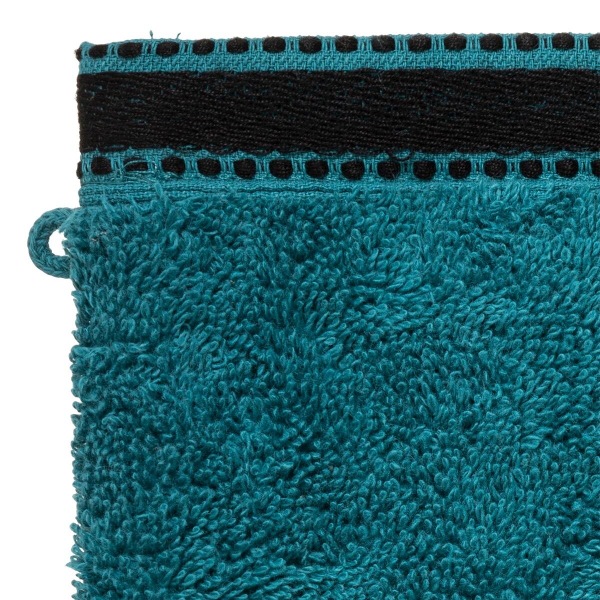 Set of 2 flannels "Joia" Teal blue, 15x21 cm, 550 g/m&sup2;
