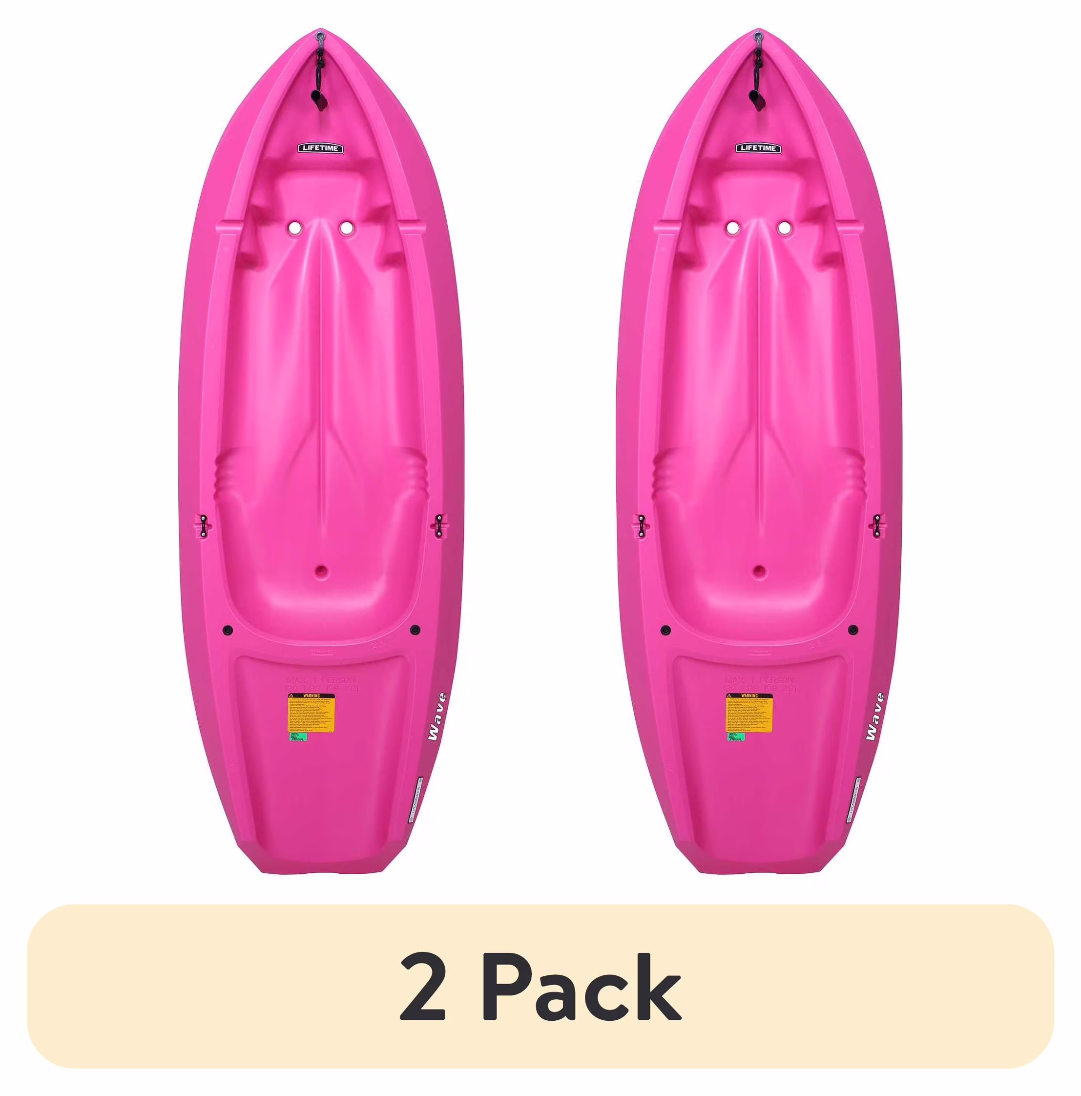 Lifetime Wave 6 ft Youth Kayak, Fire Red (91401) - Image 10