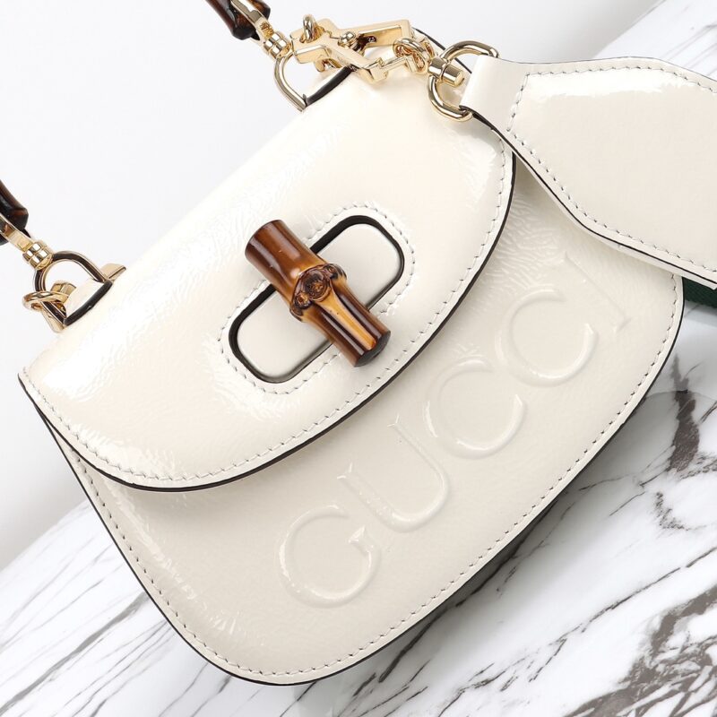 Replica Gucci Bamboo 1947 Patent White1:1High-quality replica