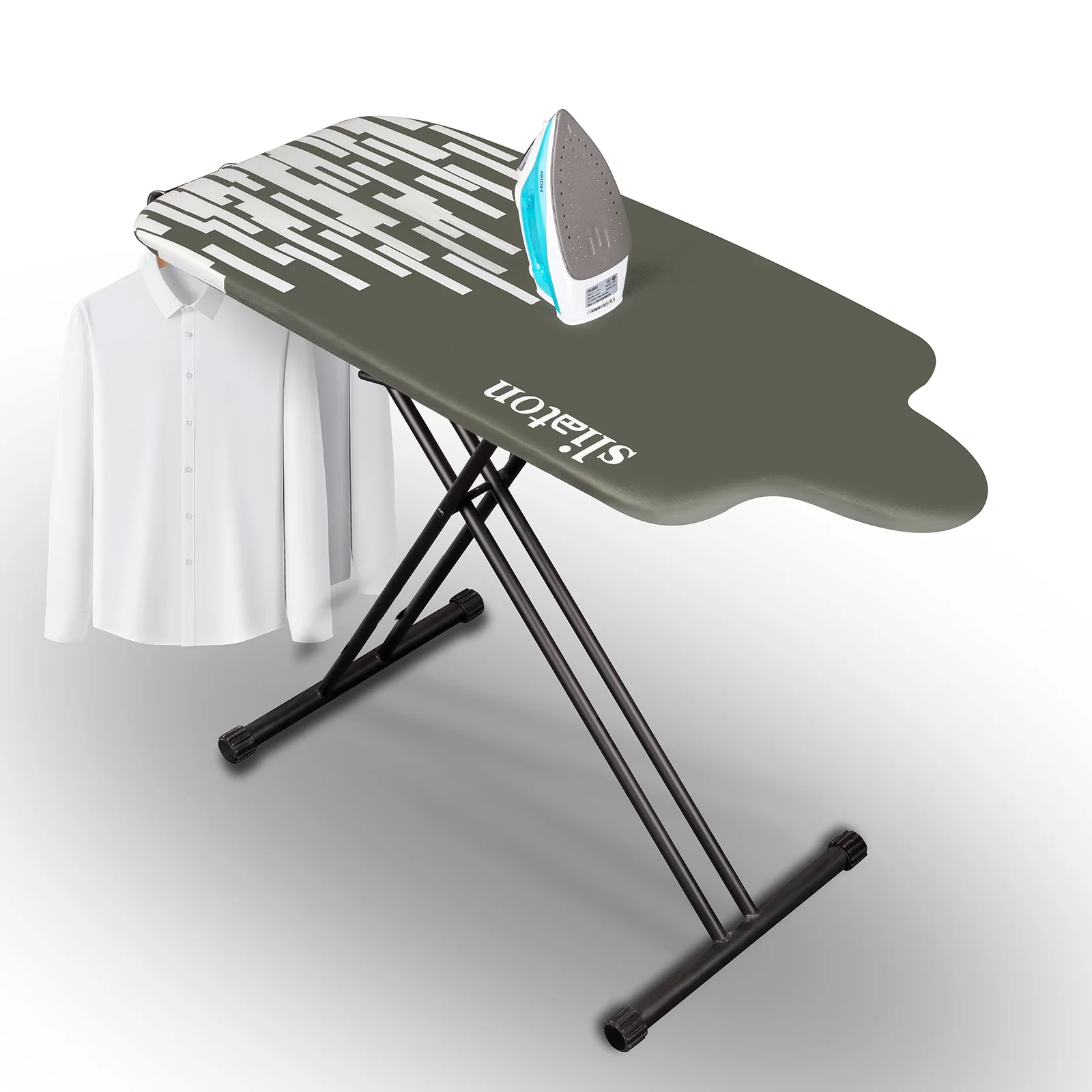 KDJ HOME Slieton Extra Large Ironing Board with Hang Rail, 20-Inch Wide - Image 4