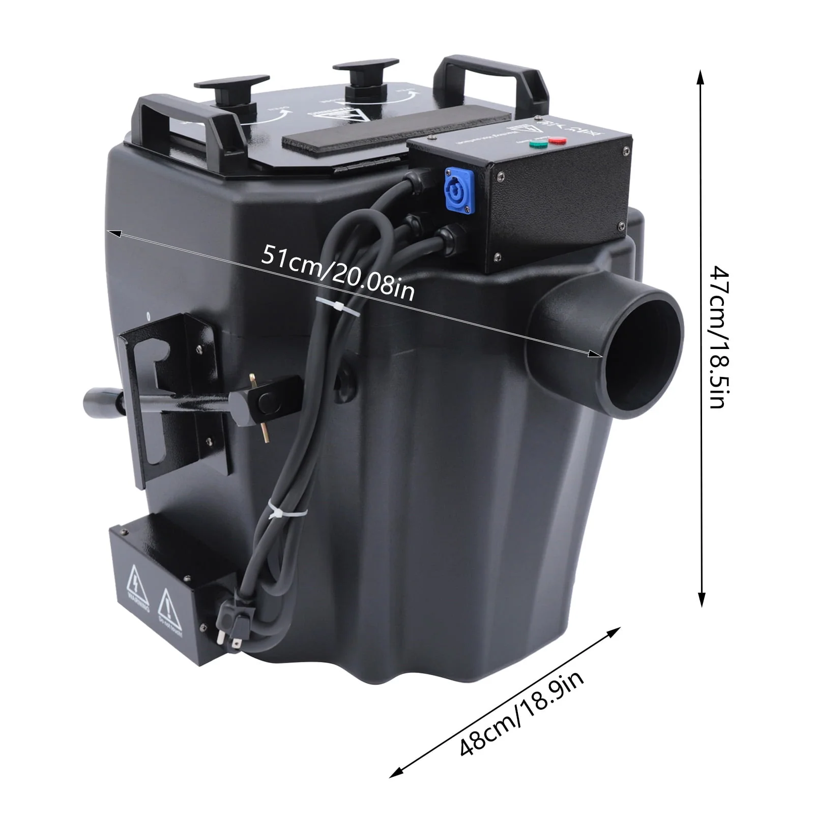 48*48.5*47cm 6000W Dry Ice Fog Machine Low Lying Smoke Machine Effect For Wedding Party Large Stage Performances Parties - Image 2 48*48.5*47cm 6000W Dry Ice Fog Machine Low Lying Smoke Machine Effect For Wedding Party Large Stage Performances Parties - Image 2