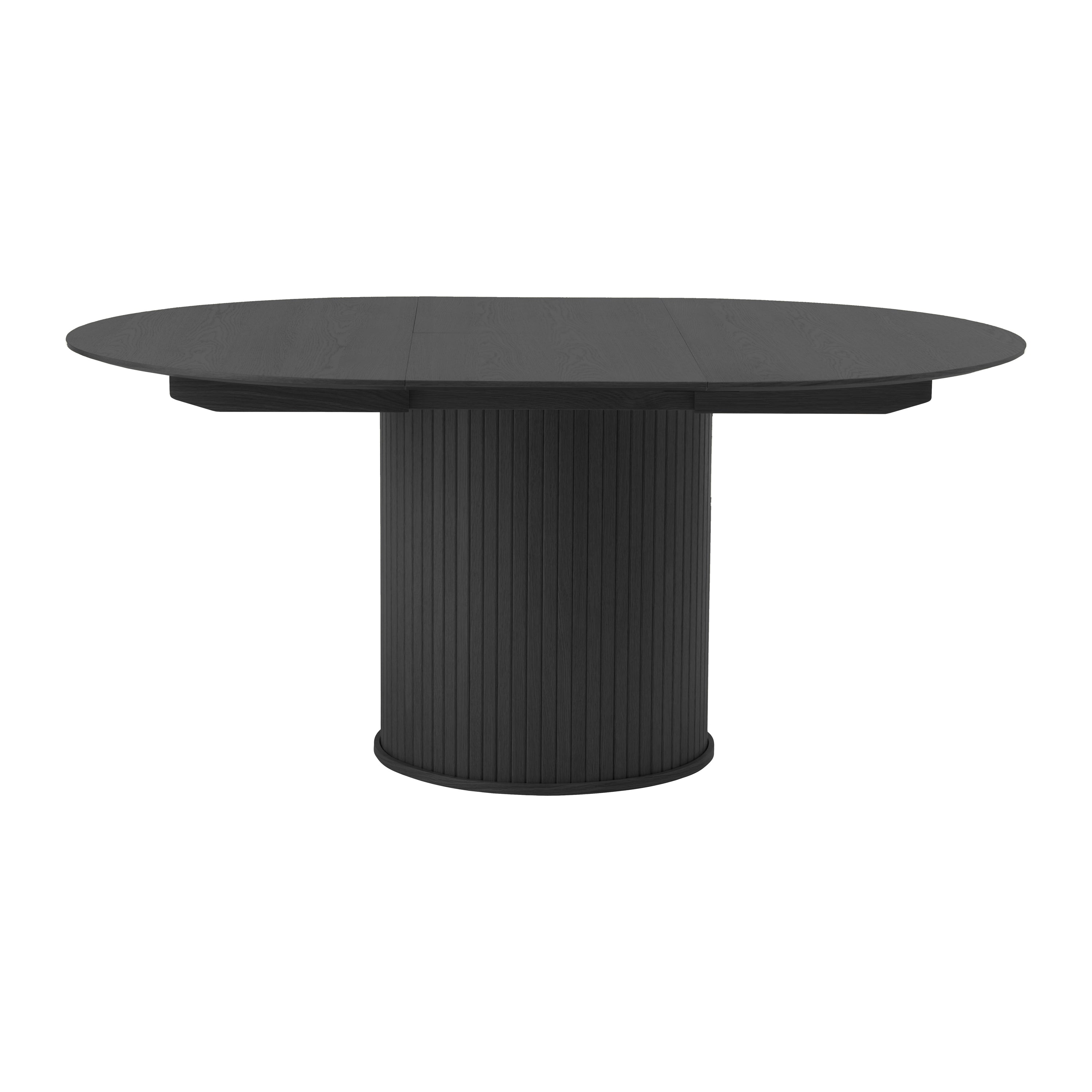 Blokker Alon Eettafel Uitschuifbaar Rond 120/167 x 120 cm - Zwart Eike