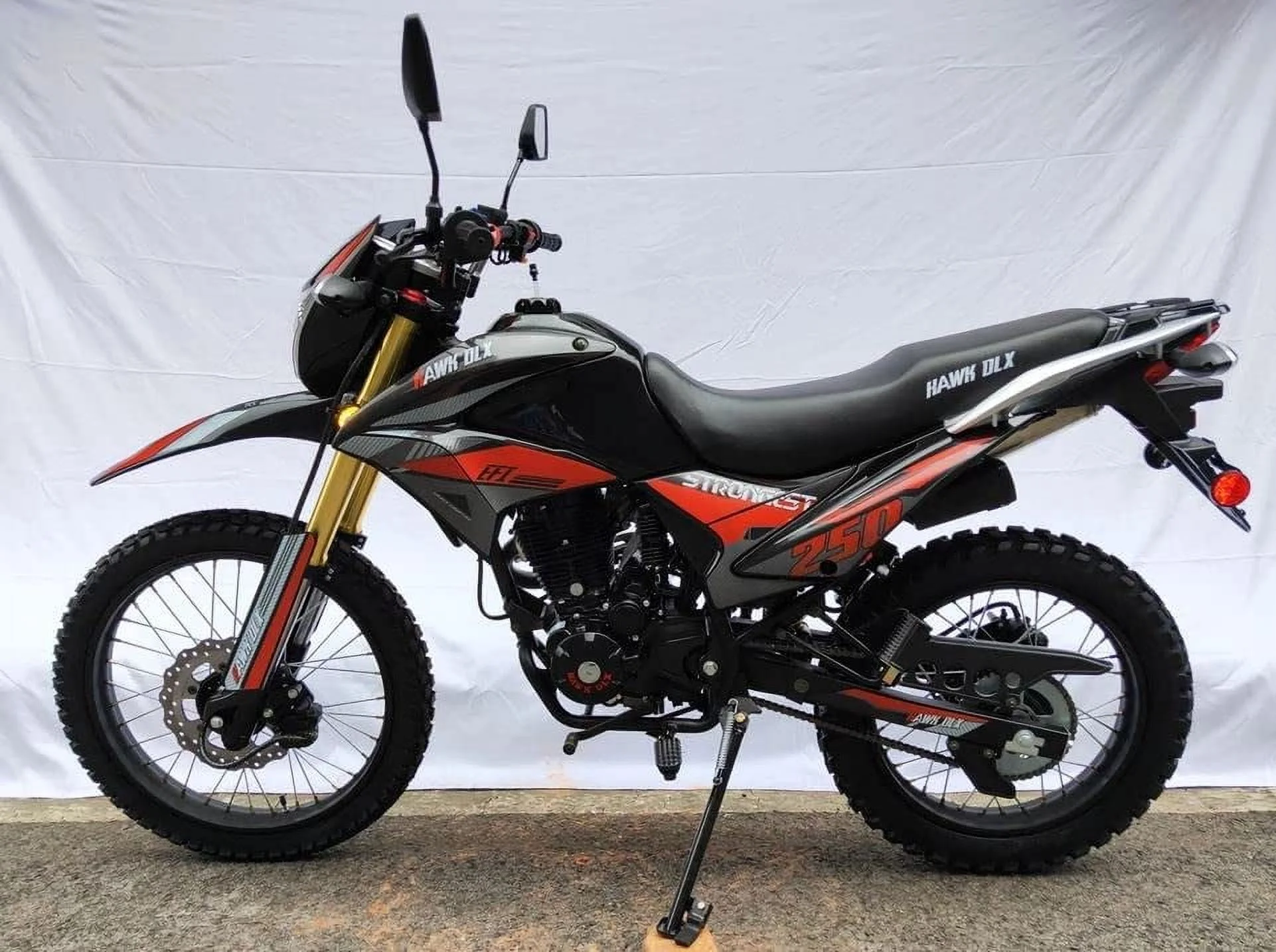 RPS Hawk DLX 250 cc EFI Fuel Injection Enduro Dirtbike gas Bike Hawk EFI Deluxe Gas Motorcycle - Choose your color - Image 19