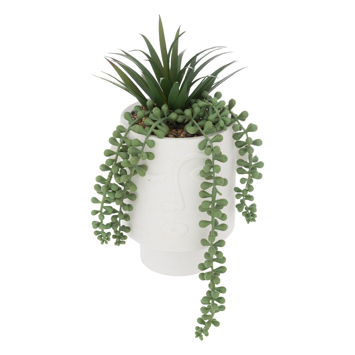 Artificial plant Cement pot, h.25 cm