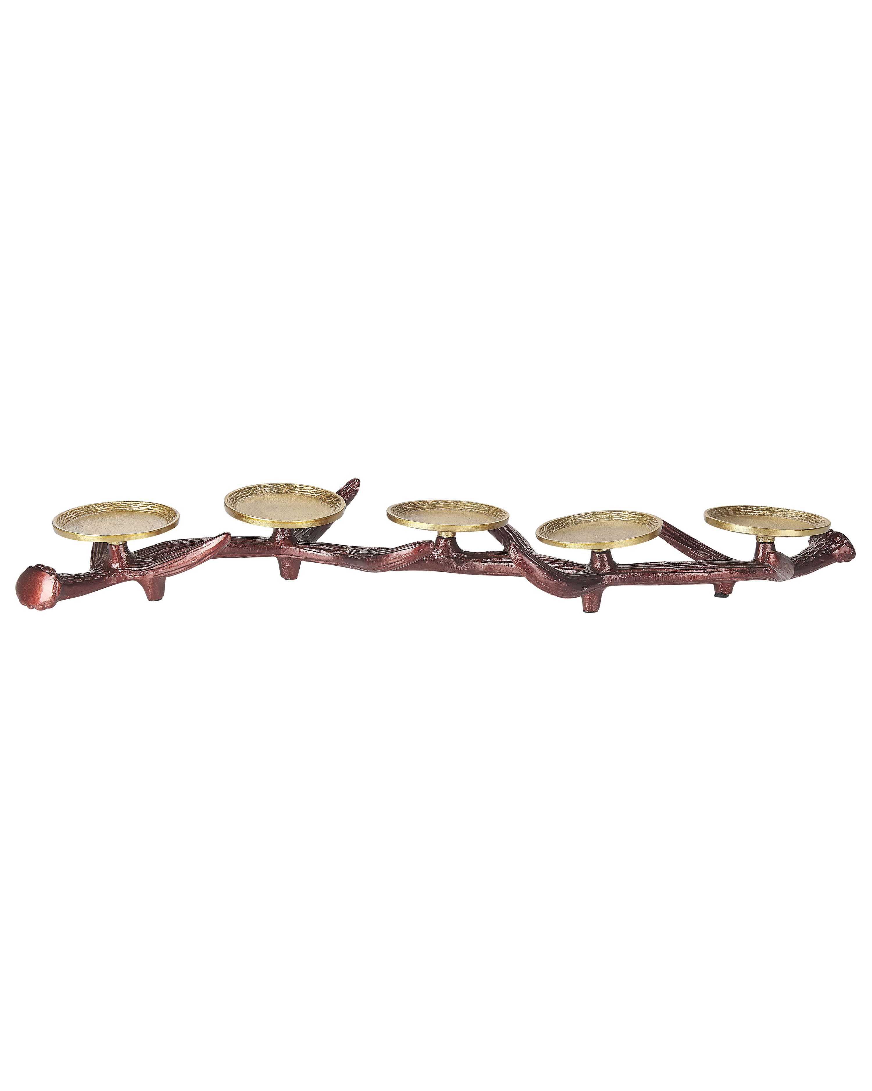 Candle Holder CLEONAE Metal 7 cm Brown