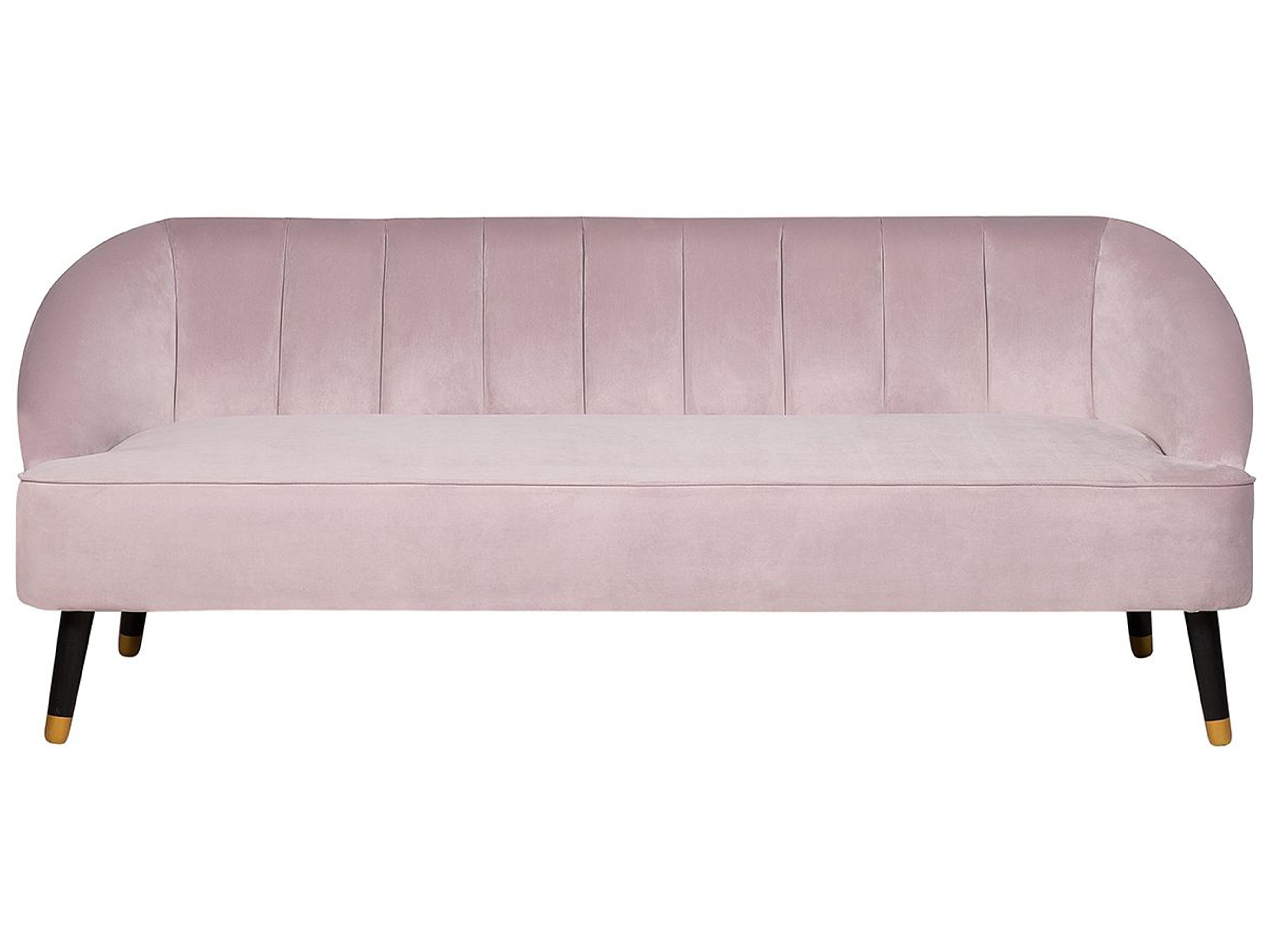 Sofa 3 Seater ALSVAG Velvet Pink