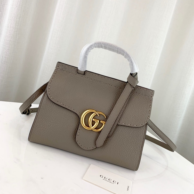 Replica Gucci Gg Marmont Leather Top Handle Shoulder Bag 4426221:1High-quality replica