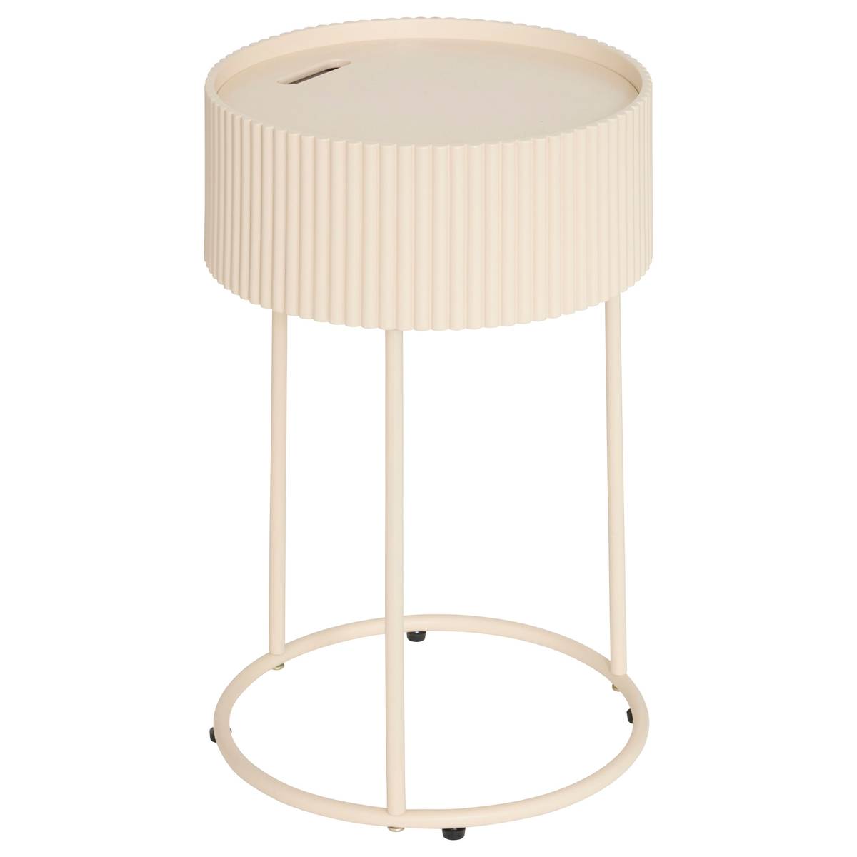 Side Table "Juna" Beige, &Oslash; 33 cm