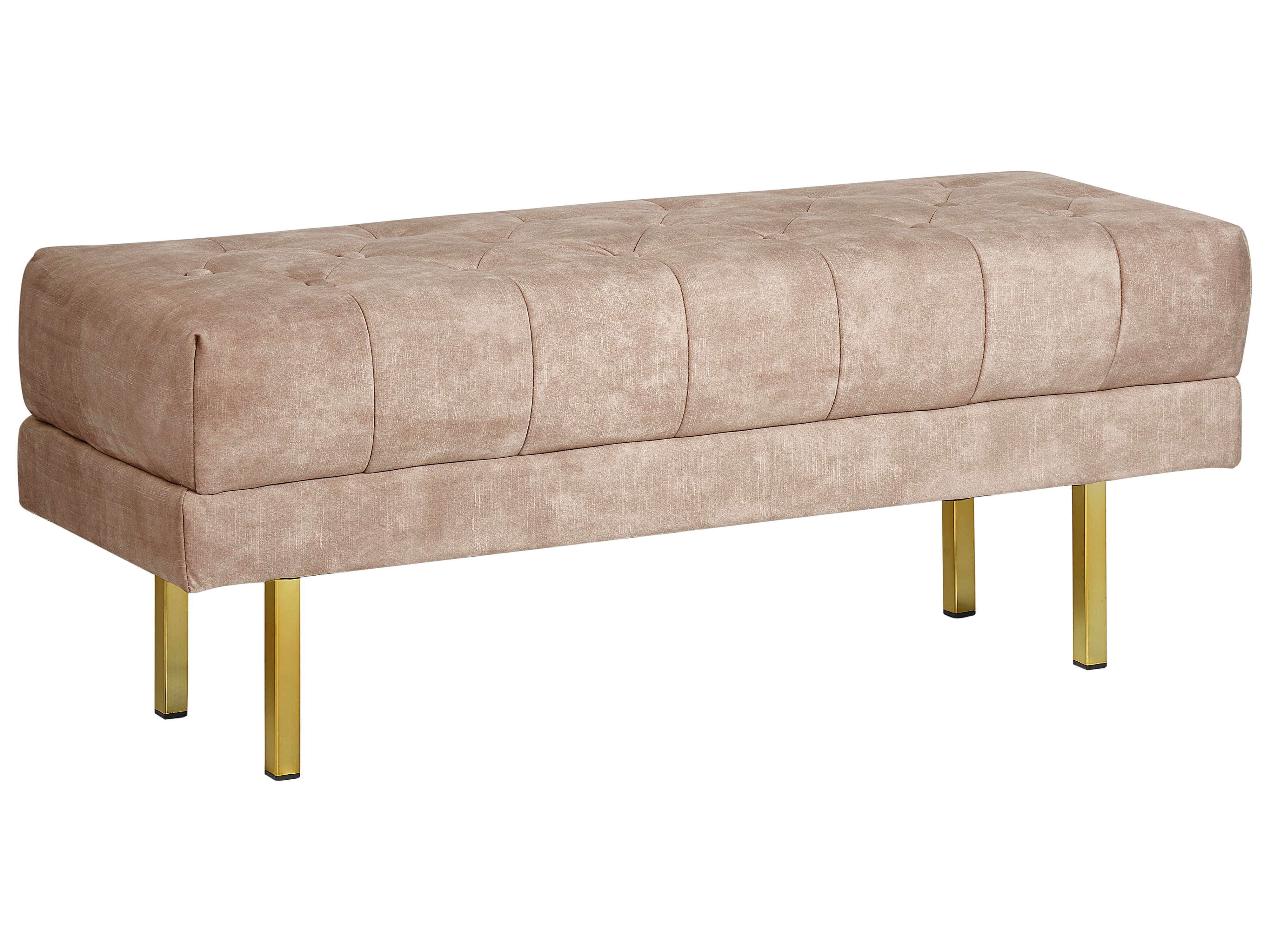 Upholstered Bench ROSEVILLE Velvet Taupe