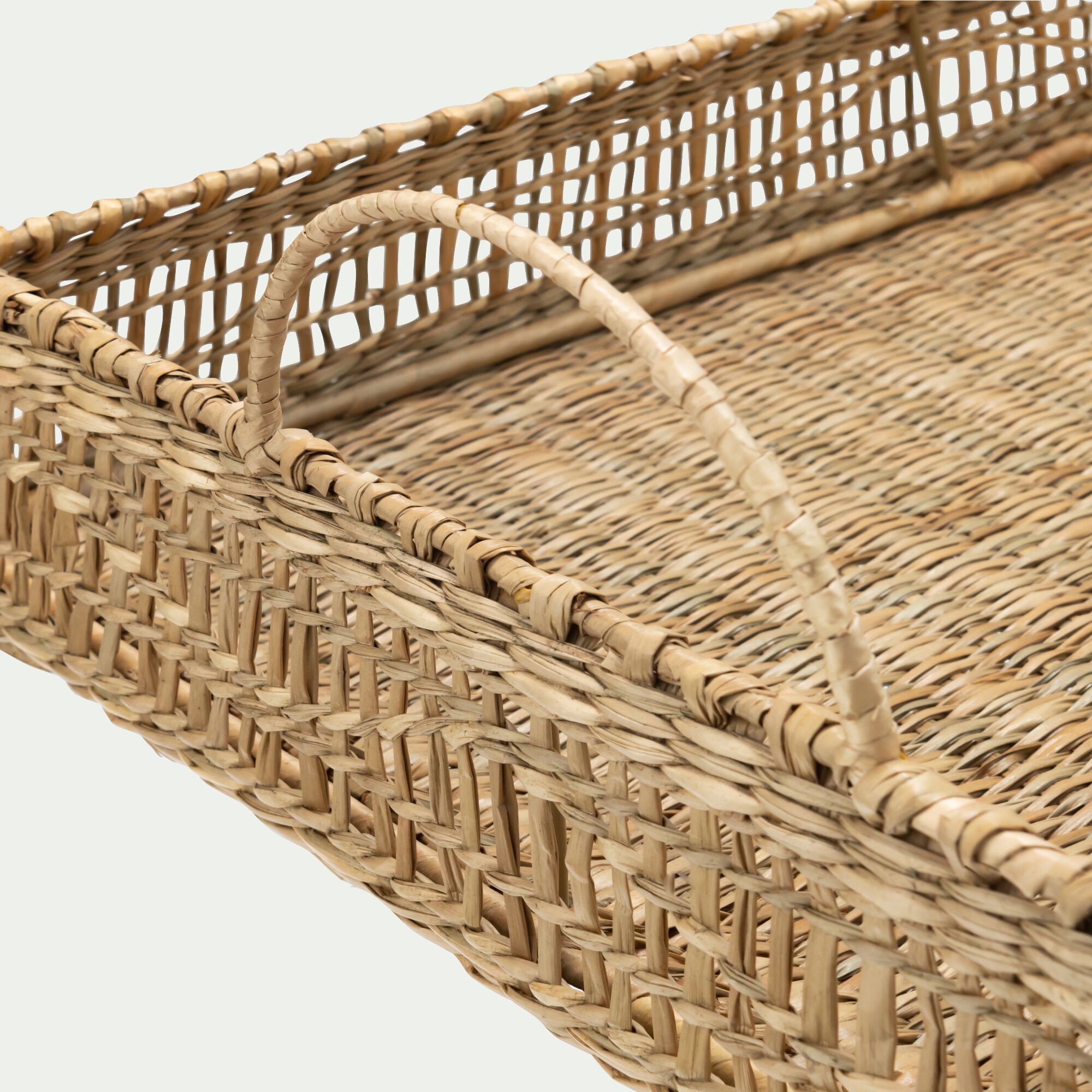 TRESSE - Plateau de présentation en jonc de mer L50cm - naturel