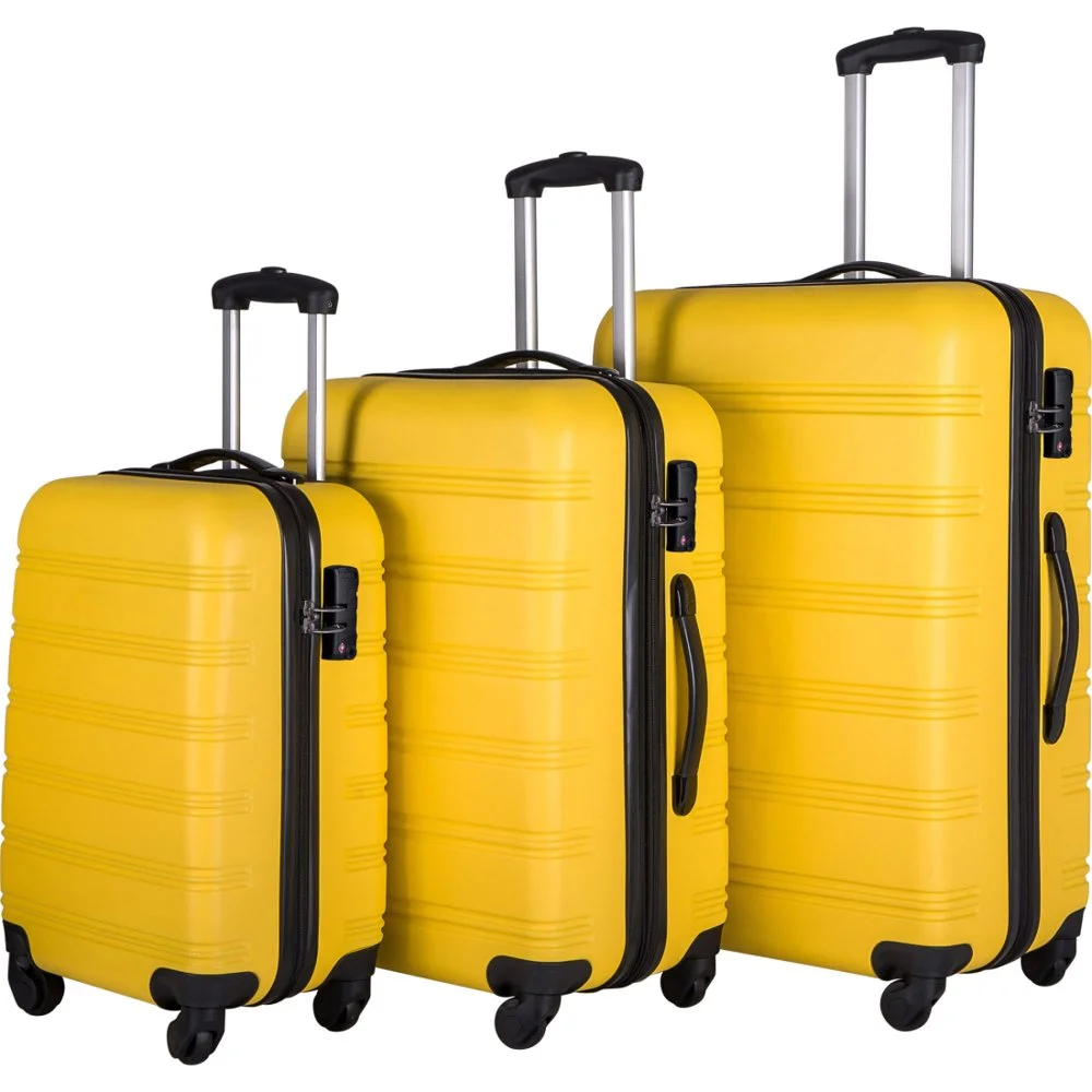 Tcbosik Luggage Sets, 3 Piece Set Hardside Suitcases with Spinner Wheels, 20/24/28 Travel Luggage Lightweight, Dark Blue - Image 31