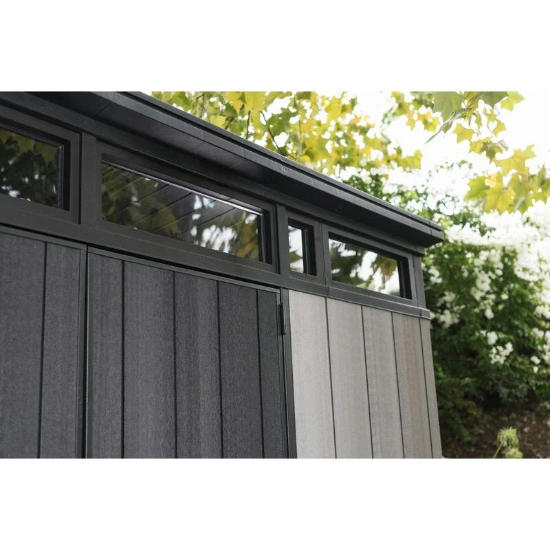 Artisan Plastic Storage Shed 9 ft W x 7.5 ft D Grey & Black - Artisan 97 - Image 8 Artisan Plastic Storage Shed 9 ft W x 7.5 ft D Grey & Black - Artisan 97 - Image 8