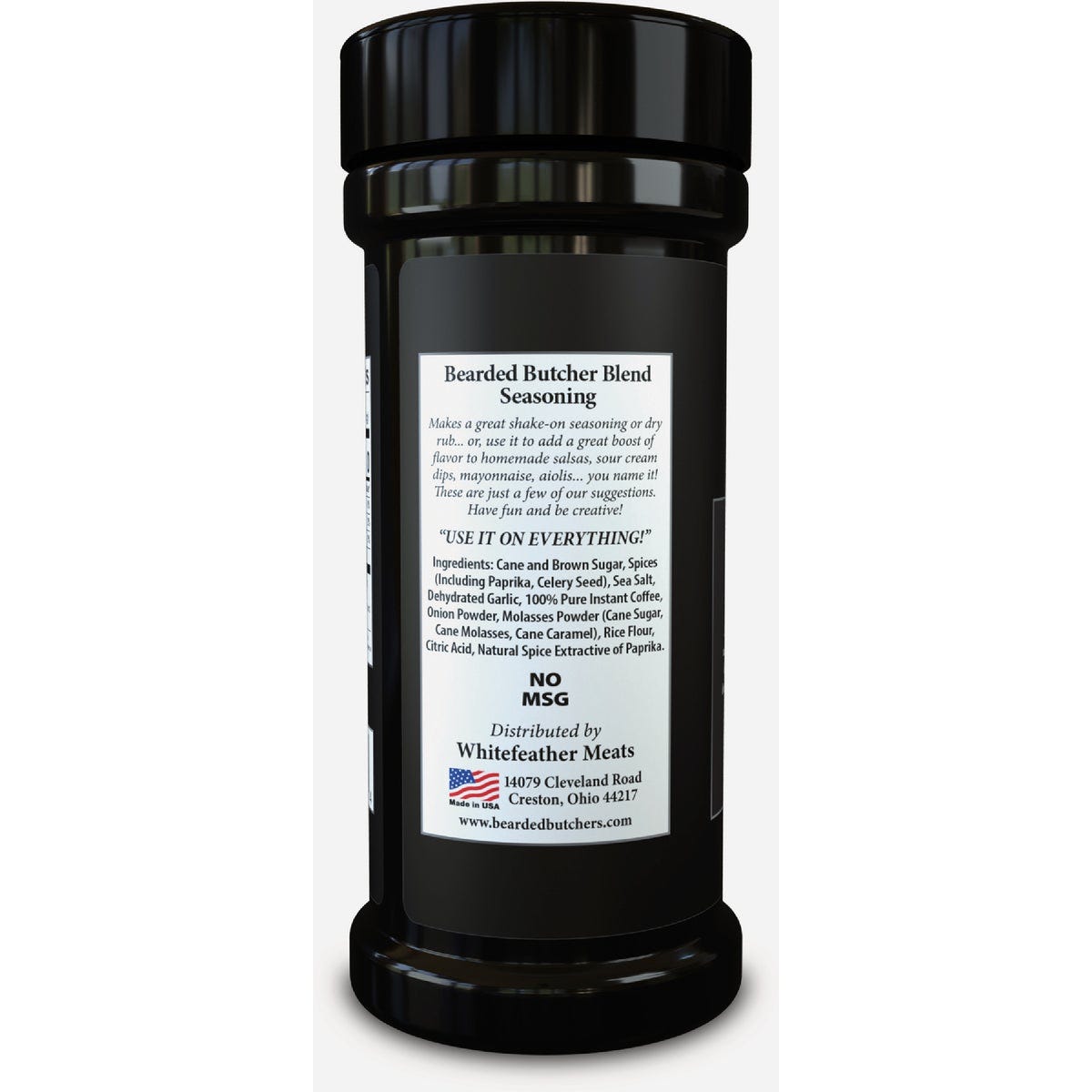 Bearded Butcher 9.5 Oz. Black Blend Seasoning