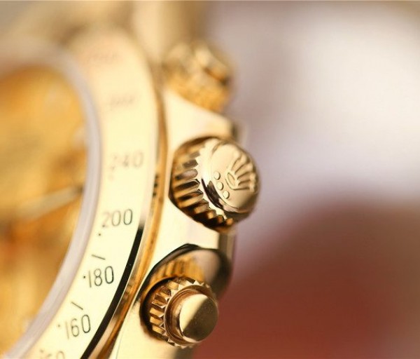 Replica Rolex Daytona YG Yellow Gold Dial BP YG Bracelet A7750 - Elite Watch Atelier