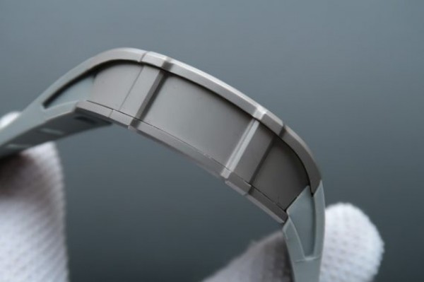 Replica Richard Mille RM027 SS Skeleton Dial Gray Inner Bezel Gray Rubber Strap 6T51 - Top club