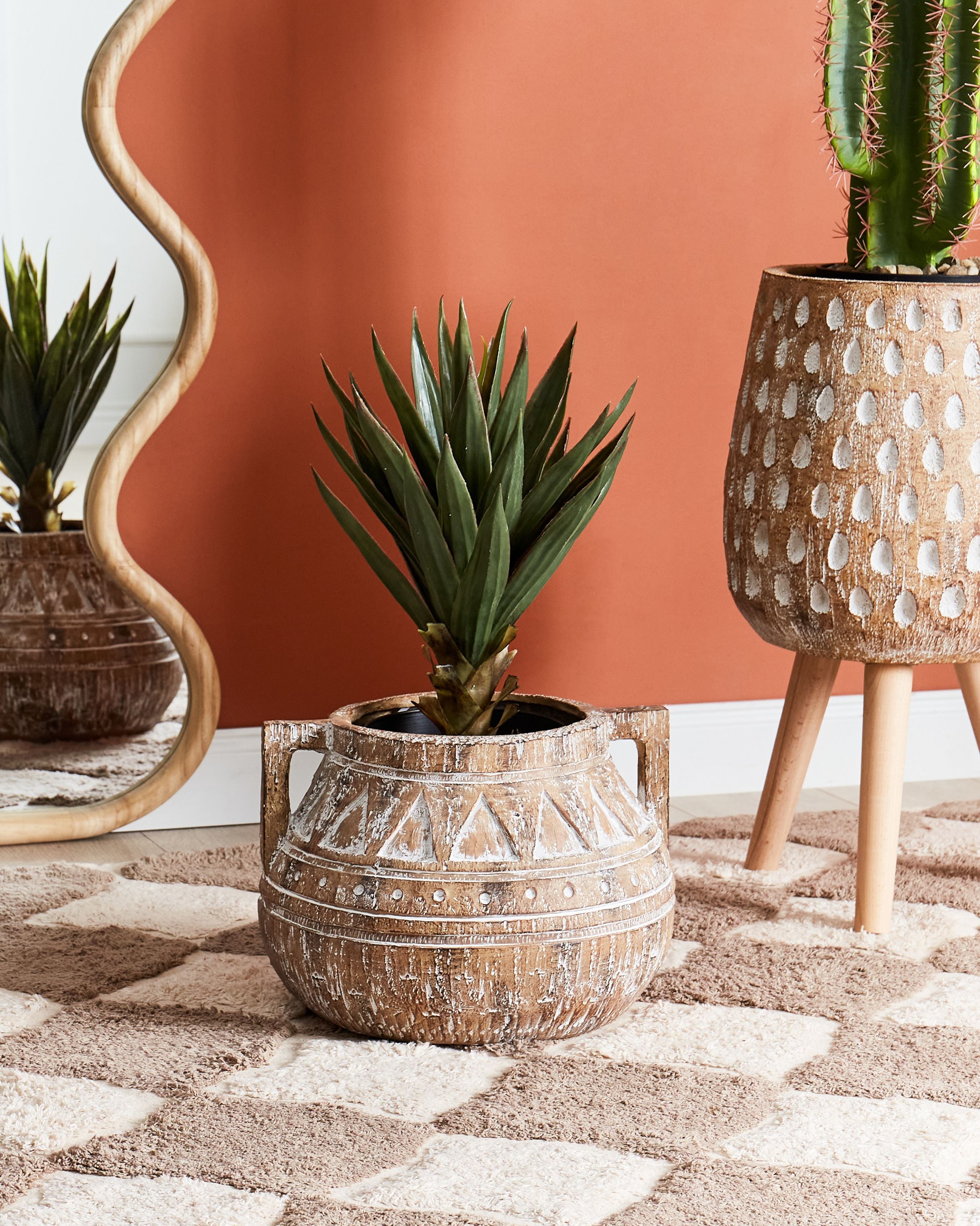 Plant Pot VARIEGATUM 27 cm Brown