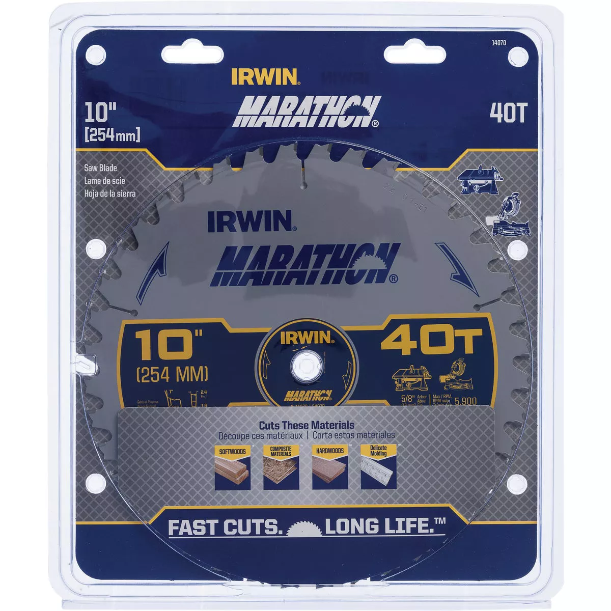 Irwin Marathon 10 In. 40-Tooth General Purpose Circular Saw Blade