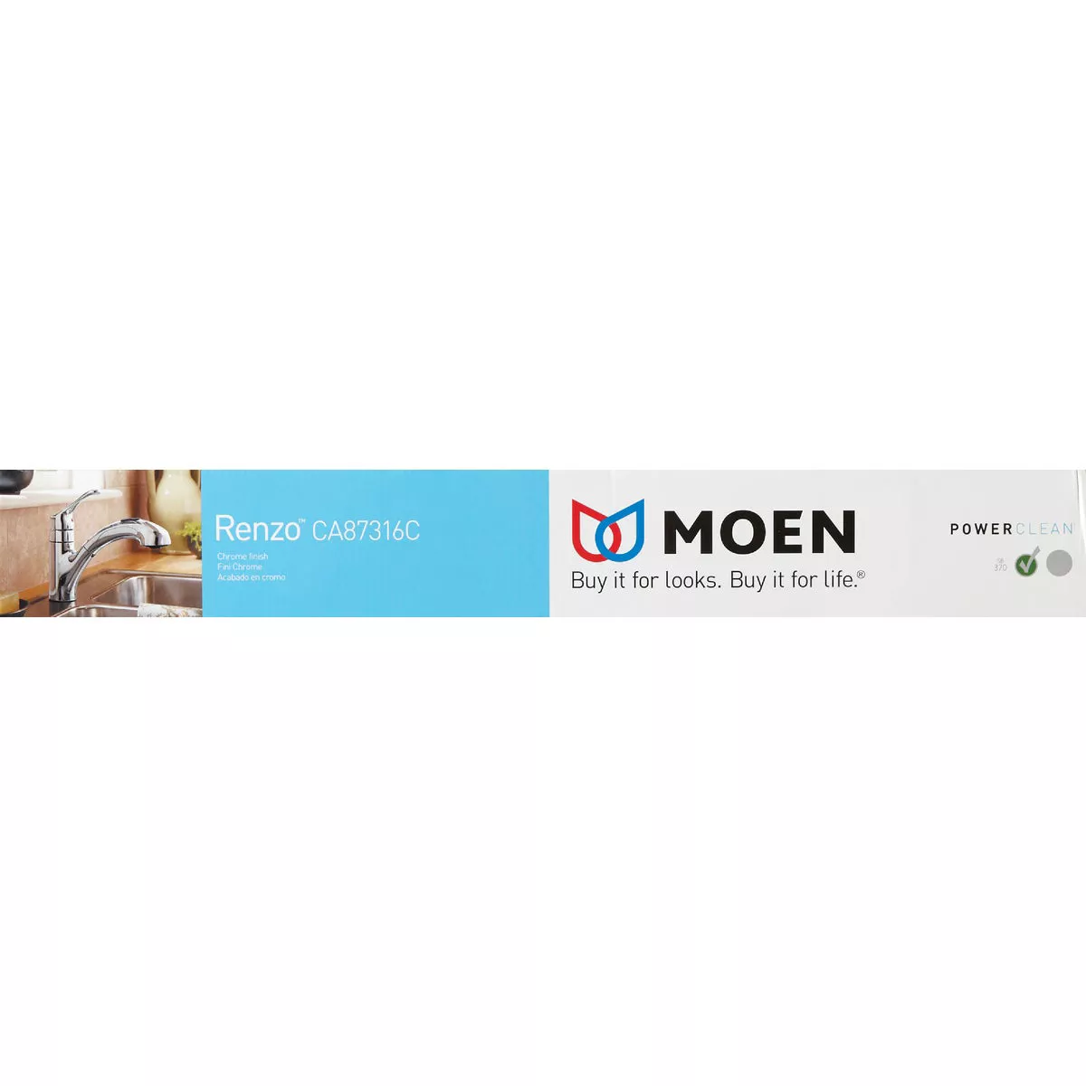 Moen Renzo 1-Handle Lever Pull-Out Kitchen Faucet, Chrome