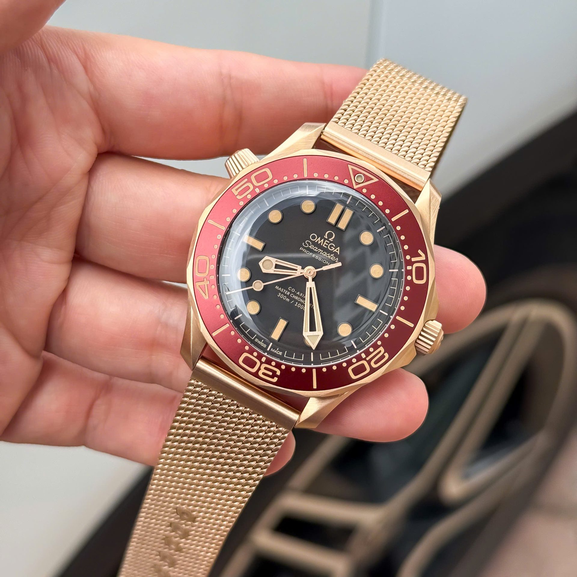 Omega Replica 11 Watch Seamaster Diver 300M Bronze Gold VS Factory 42mm - Top club