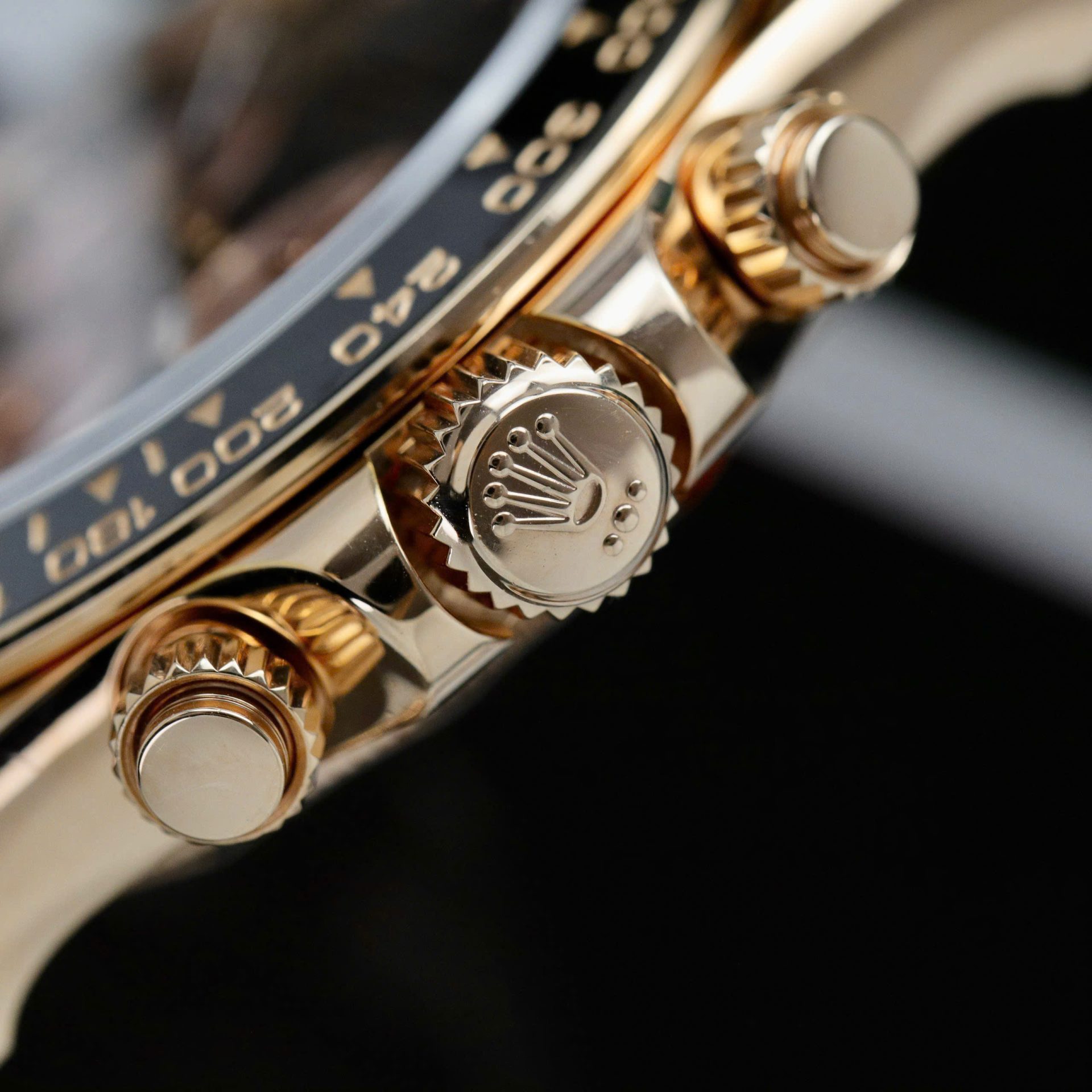 Rolex Daytona 126515 Dial Black Replica Watch Weight 163Gram Custom Gold Wrapped 40mm - Elite Watch Atelier