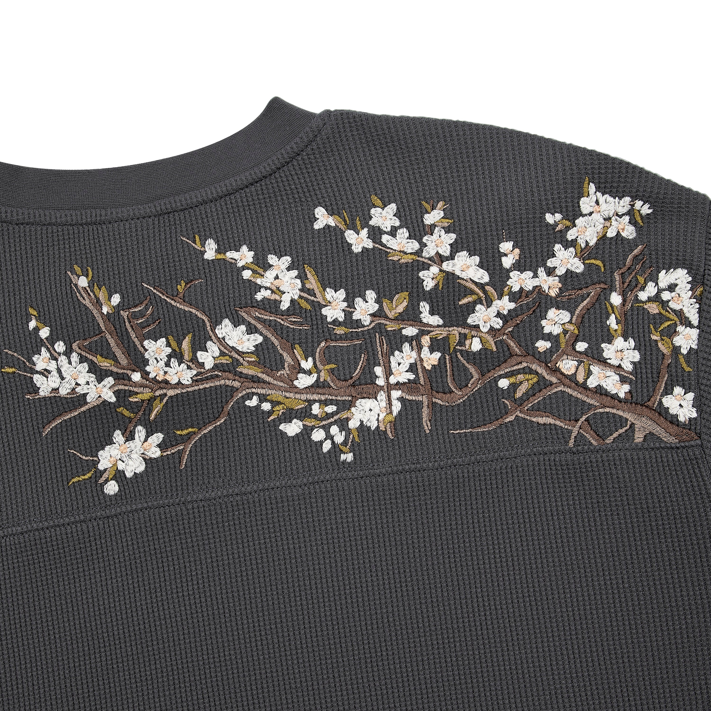 "blossom" waffle Longsleeve anthracite