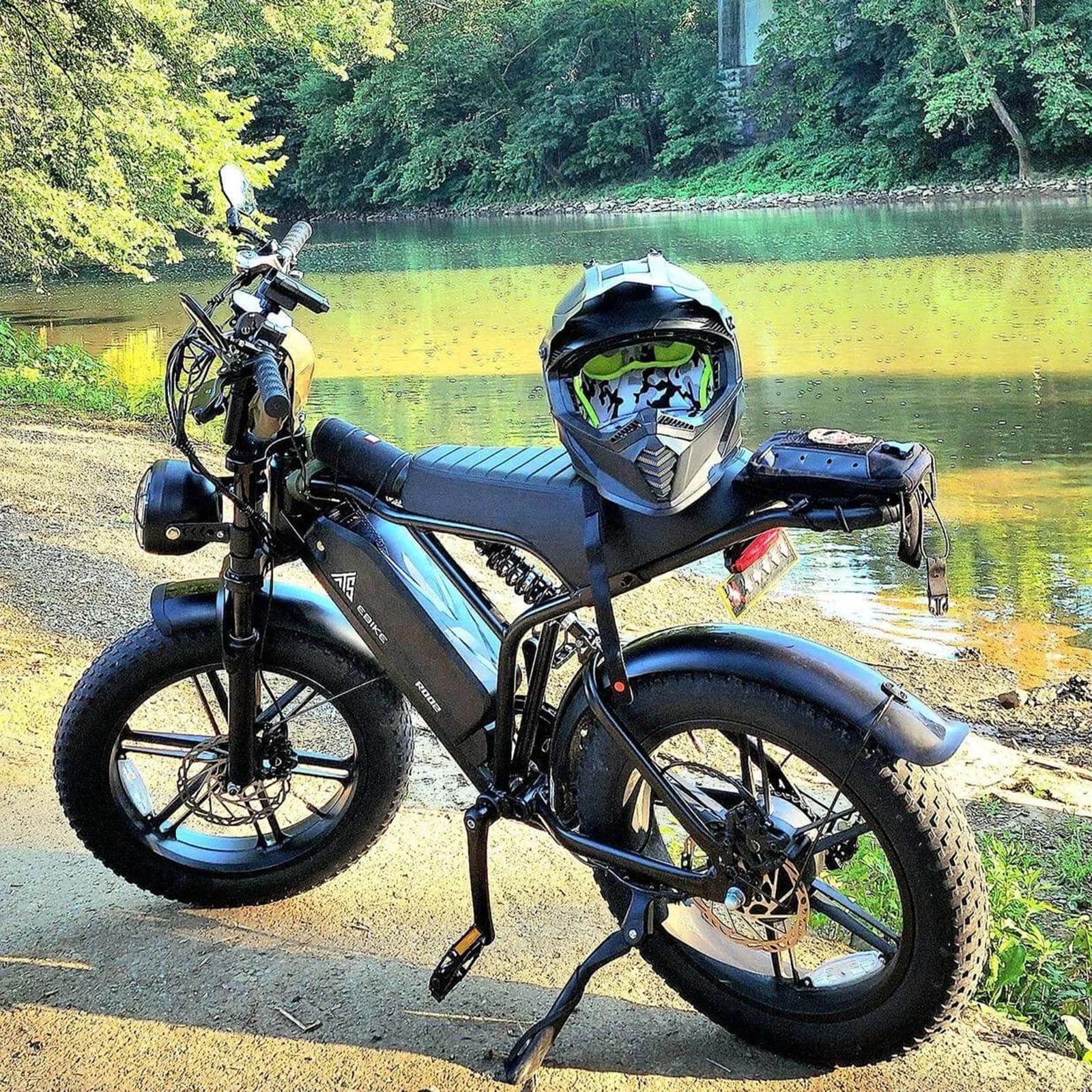 Electric Bike for Adults, 750W Peak 1500W Motor, 20"x4" Fat Tire E Bicycle, Hydraulic Disc Brakes, E Mountain Bike, 48V/15AH UL2849, App Control - Image 18