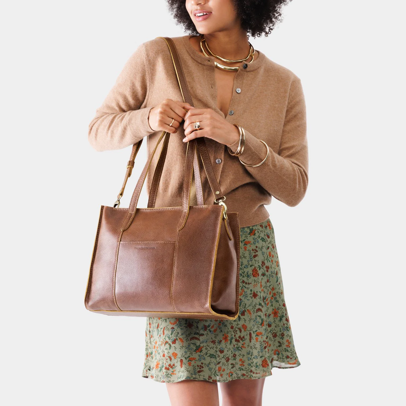 Large Lola Zipper Crossbody Tote