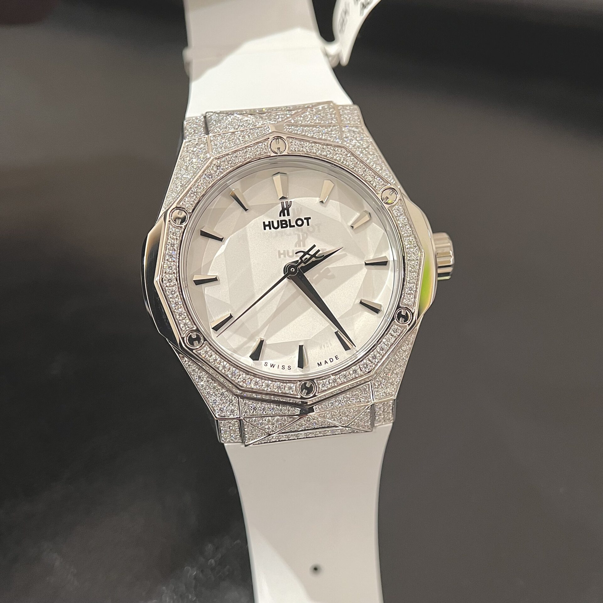 Hublot Replica 1:1 Watch Orlinski White Full Moissanite Diamond 40mm - Elite Watch Atelier