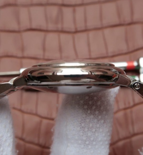 Replica Cartier Ballon Bleu 33mm SS Pink Textured Dial SS Bracelet SEIKO NH05A - Top club