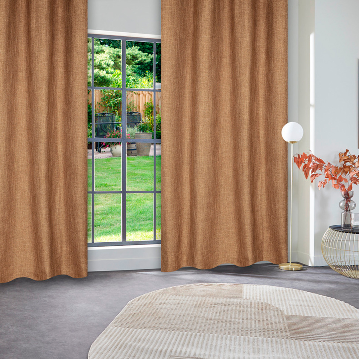 Curtain "Clem" Cinnamon, 140x260 cm