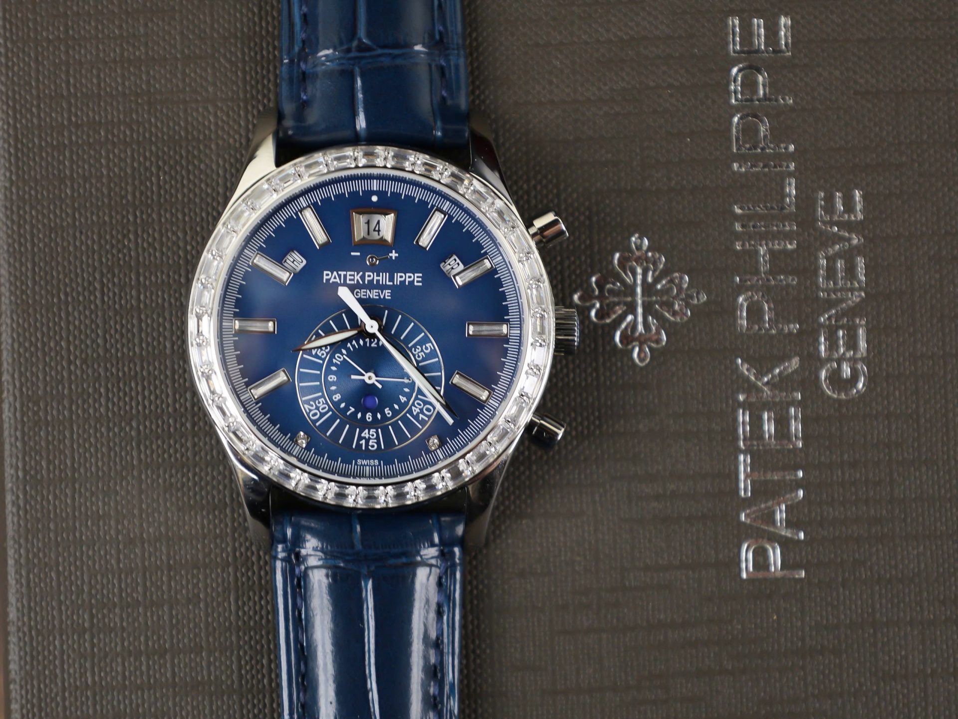 Patek Philippe Fake Watch Complications 5961P Dial Blue TW Factory 40.5mm - Elite Watch Atelier