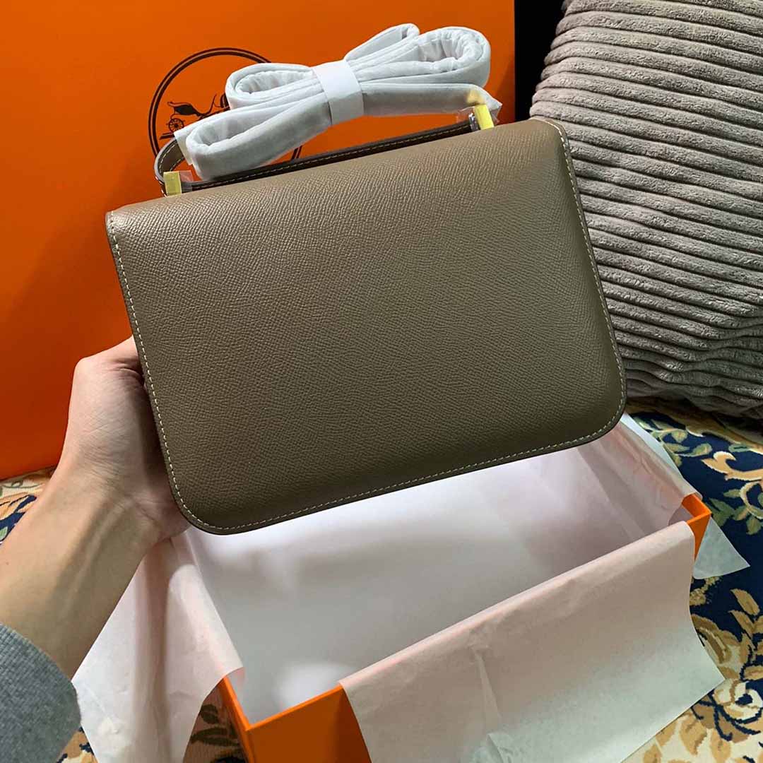 Replica Hermes Aaa-Constance Handbag 24Cm 19Cm Black/White/Pink1:1High-quality replica